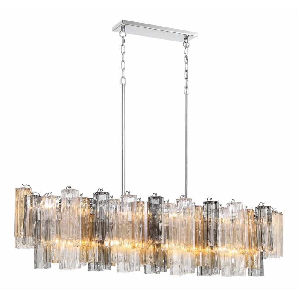 Linear Glass Chandelier — Chandelier | Maison Monashee — view 37