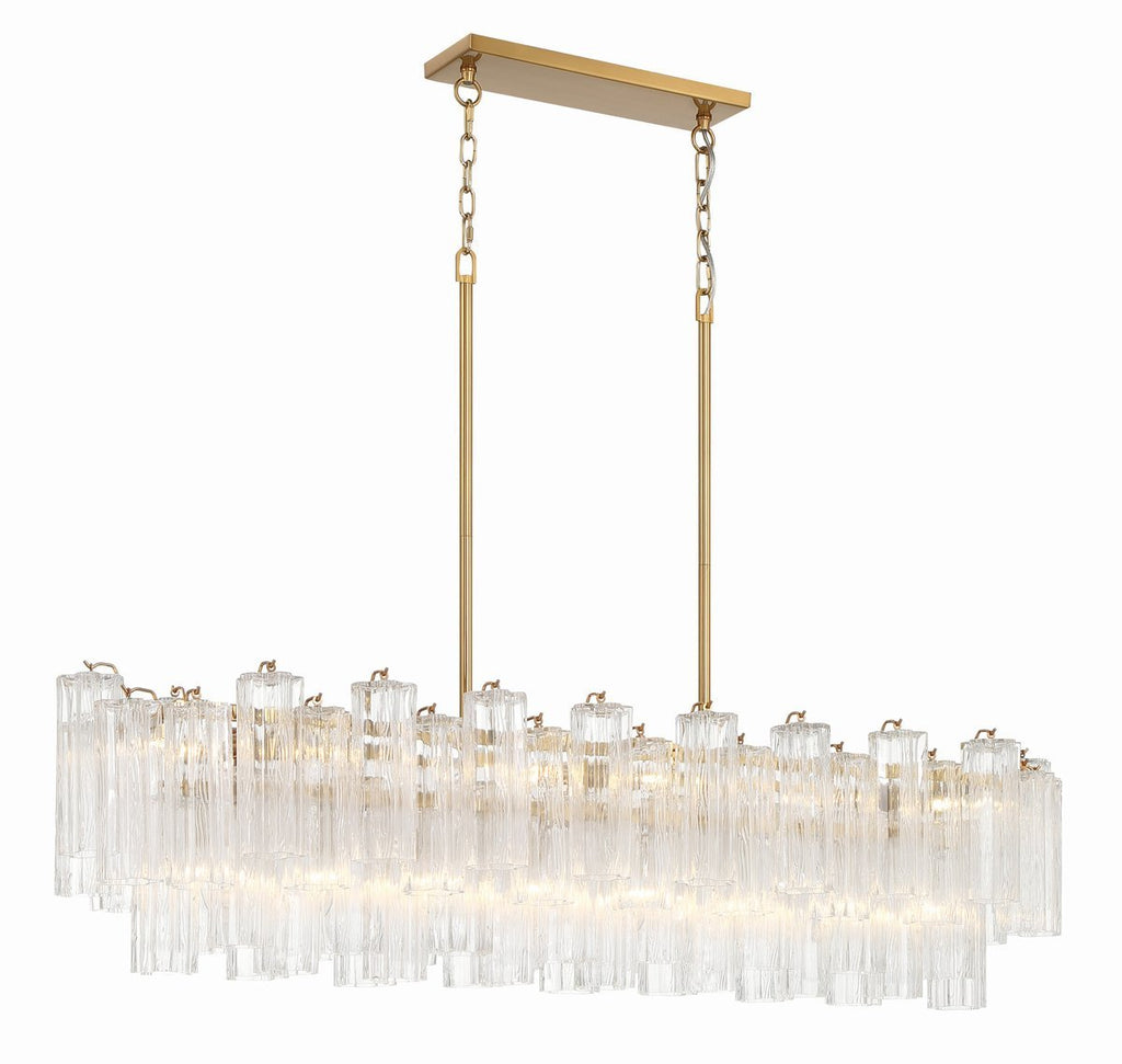 Linear Glass Chandelier — Chandelier | Maison Monashee — view 38