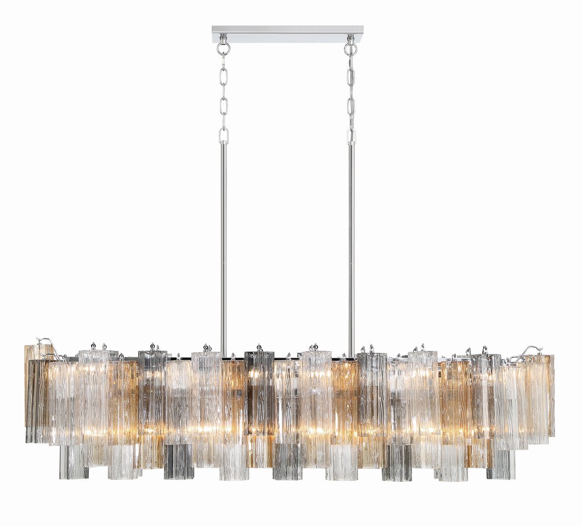 Linear Glass Chandelier — Chandelier | Maison Monashee — view 50