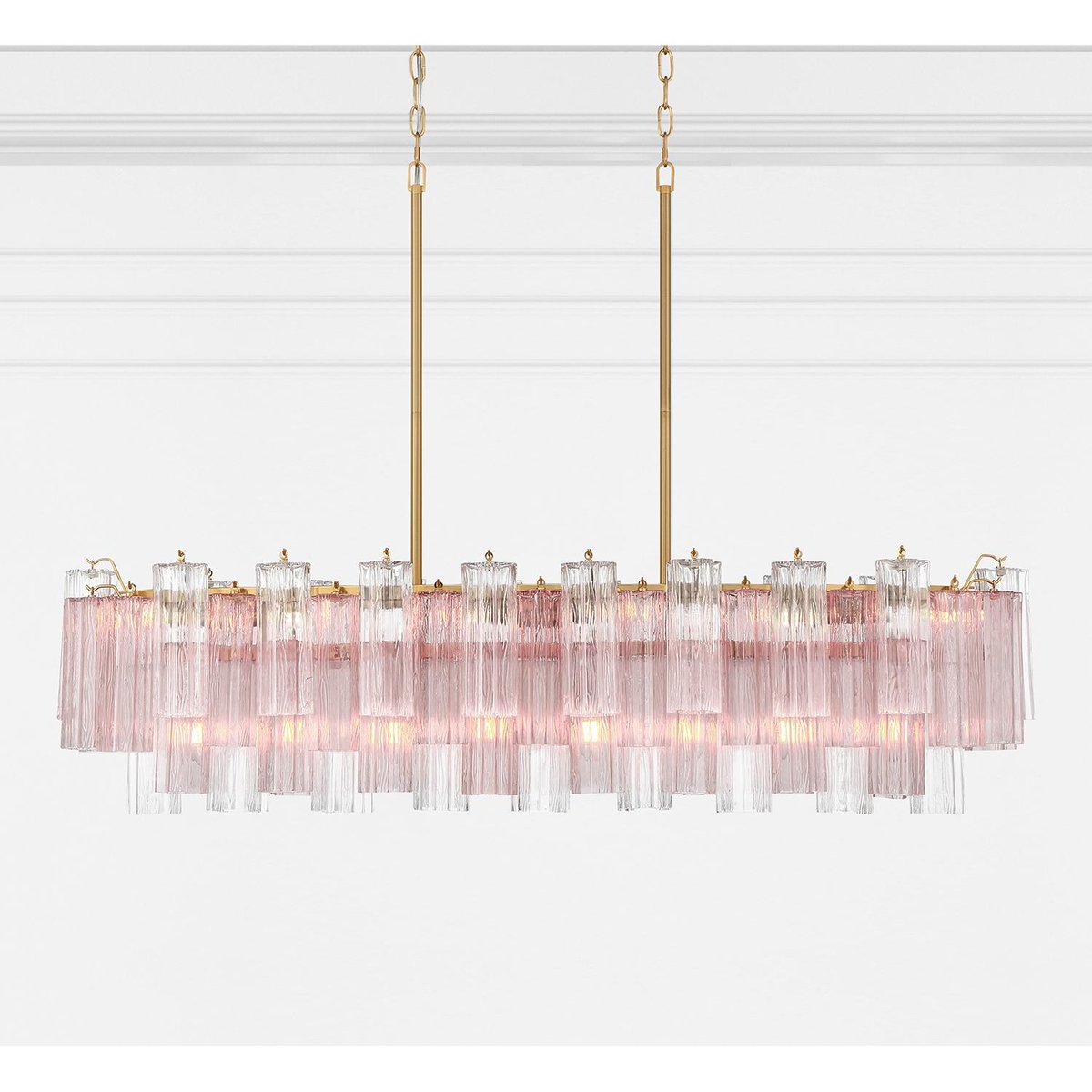 Linear Glass Chandelier — Chandelier | Maison Monashee — view 43
