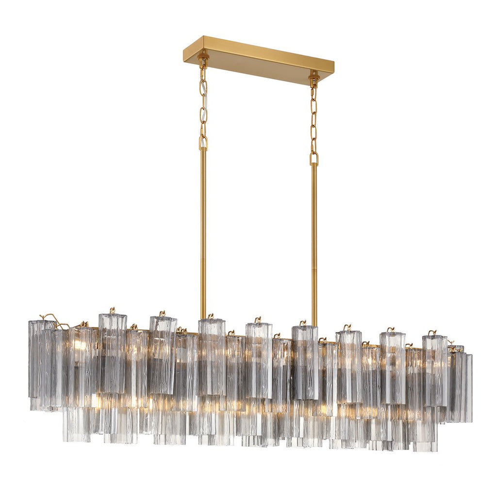 Linear Glass Chandelier — Chandelier | Maison Monashee — view 44