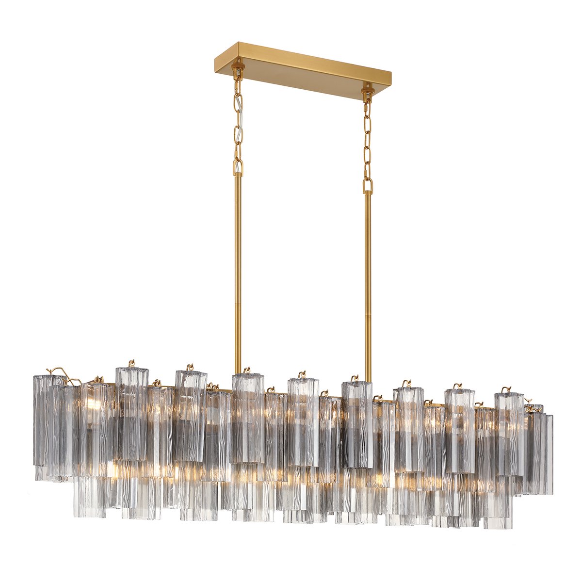 Linear Glass Chandelier — Chandelier | Maison Monashee — view 44