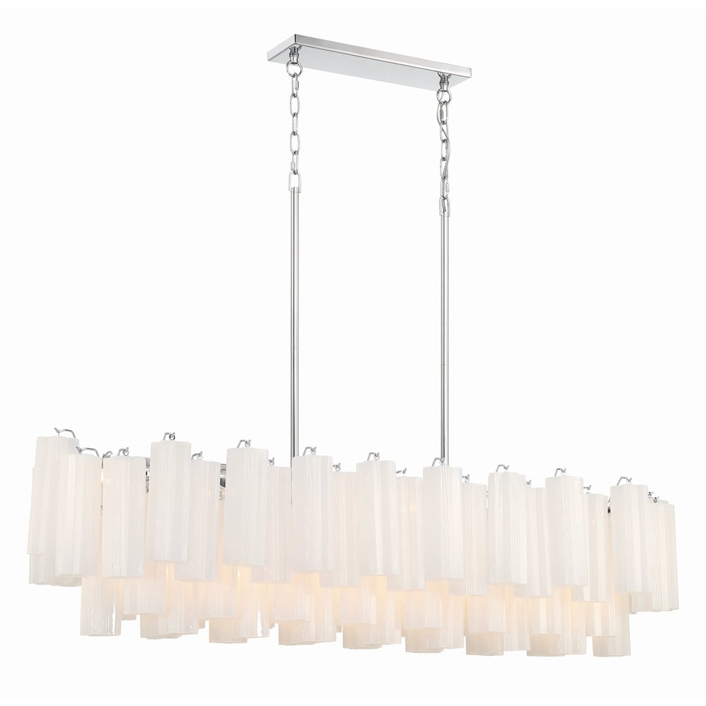 Linear Glass Chandelier — Chandelier | Maison Monashee — view 47