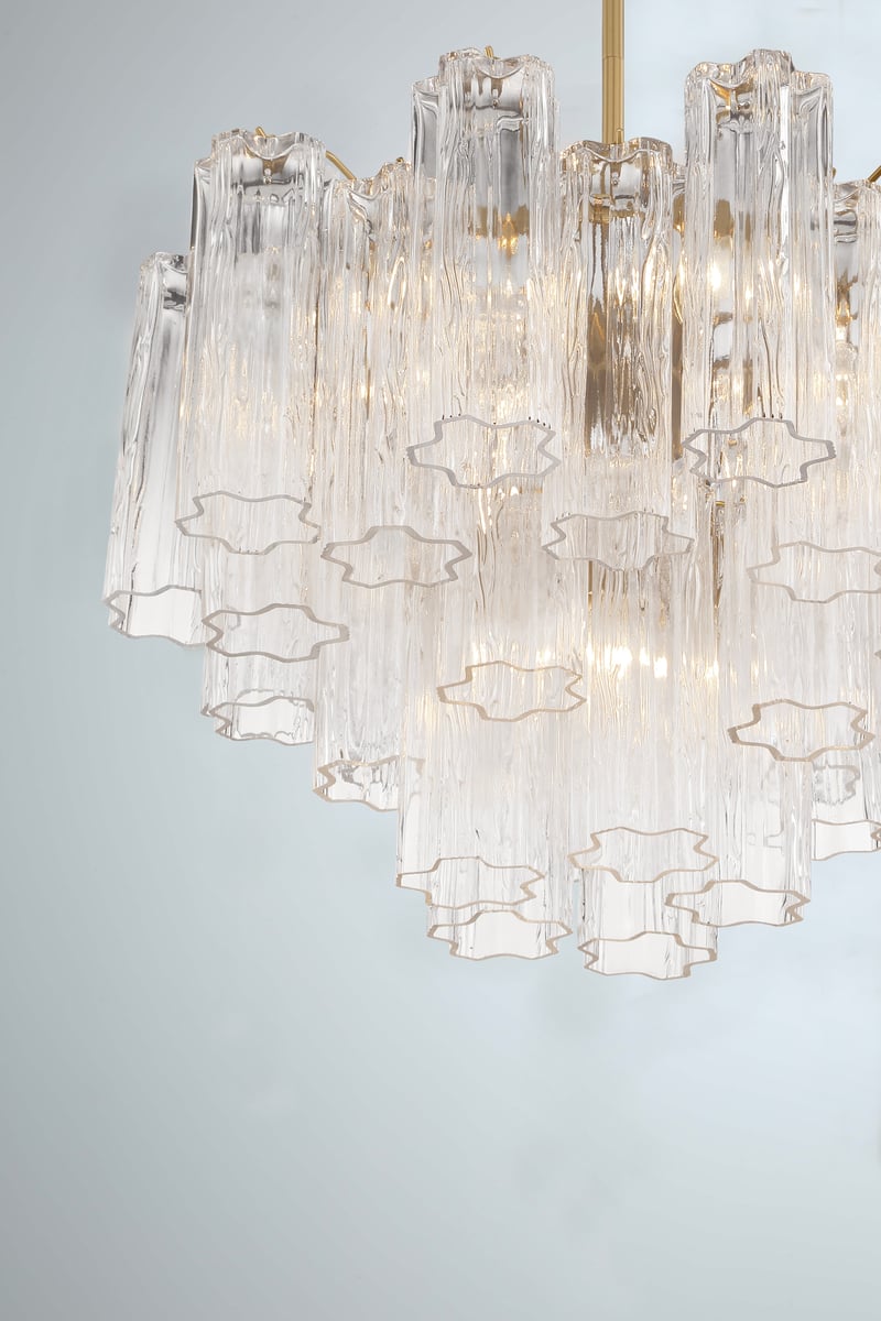 Murano Glass Tube Chandelier — Chandelier | Maison Monashee — view 85