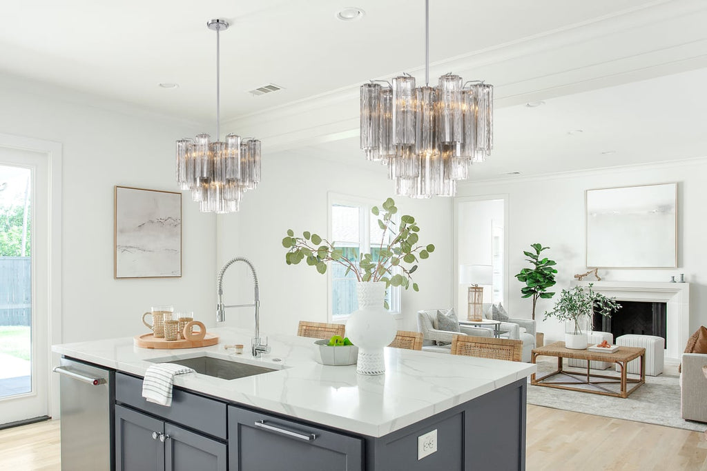 Murano Glass Tube Chandelier — Chandelier | Maison Monashee — view 70