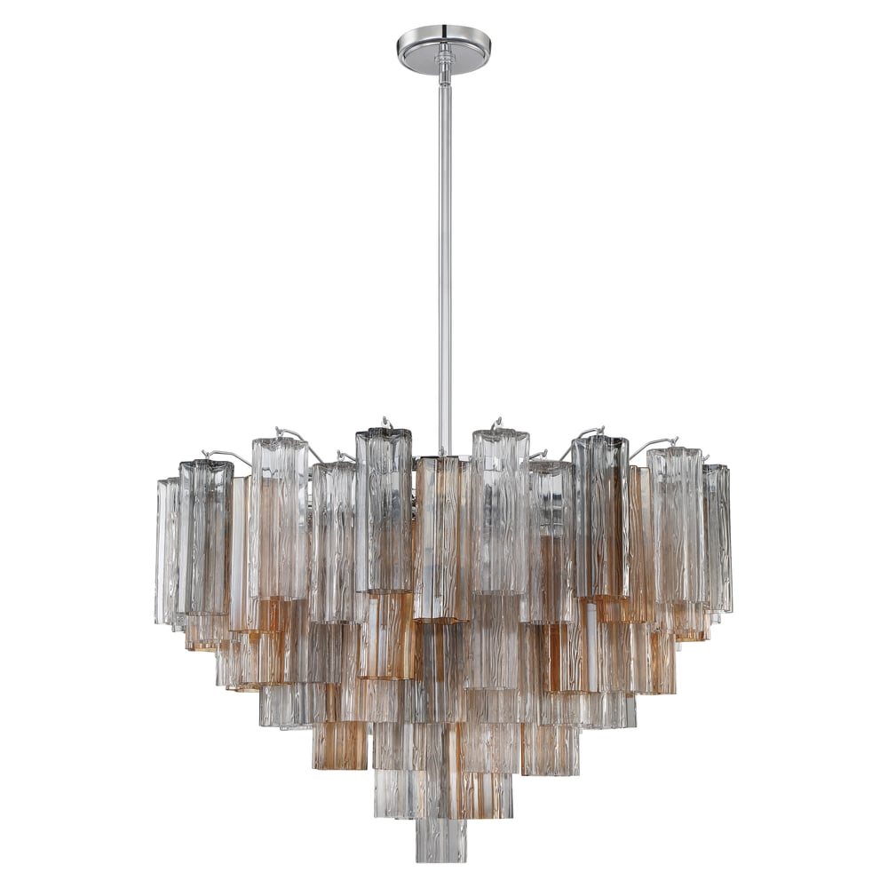 Murano Glass Tube Chandelier — Chandelier | Maison Monashee — view 105