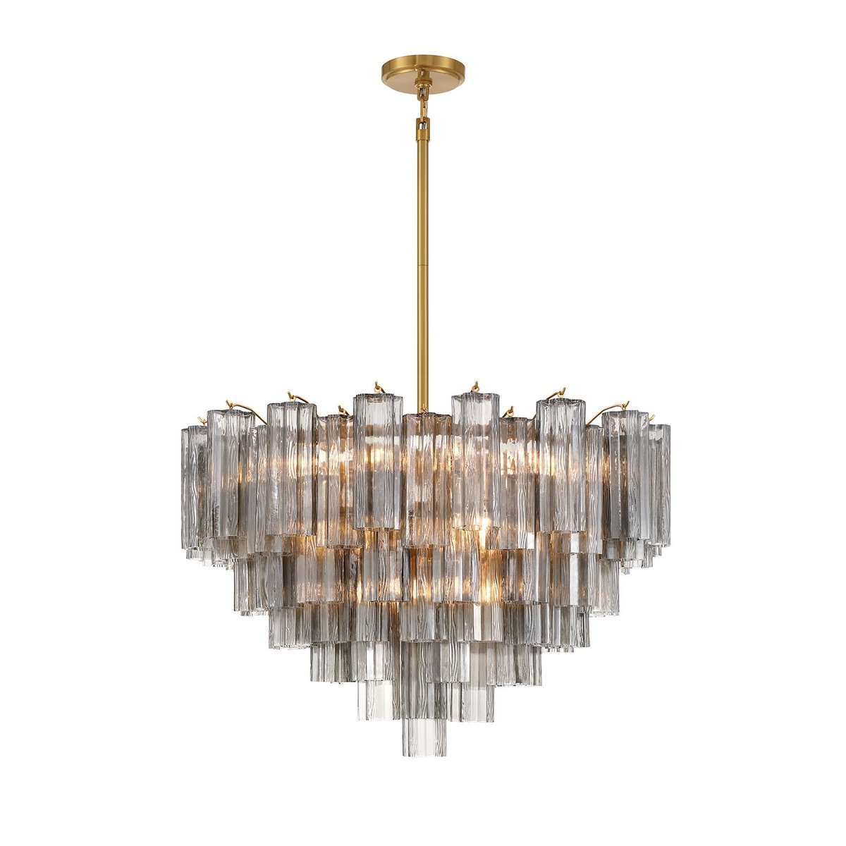 Murano Glass Tube Chandelier — Chandelier | Maison Monashee — view 107