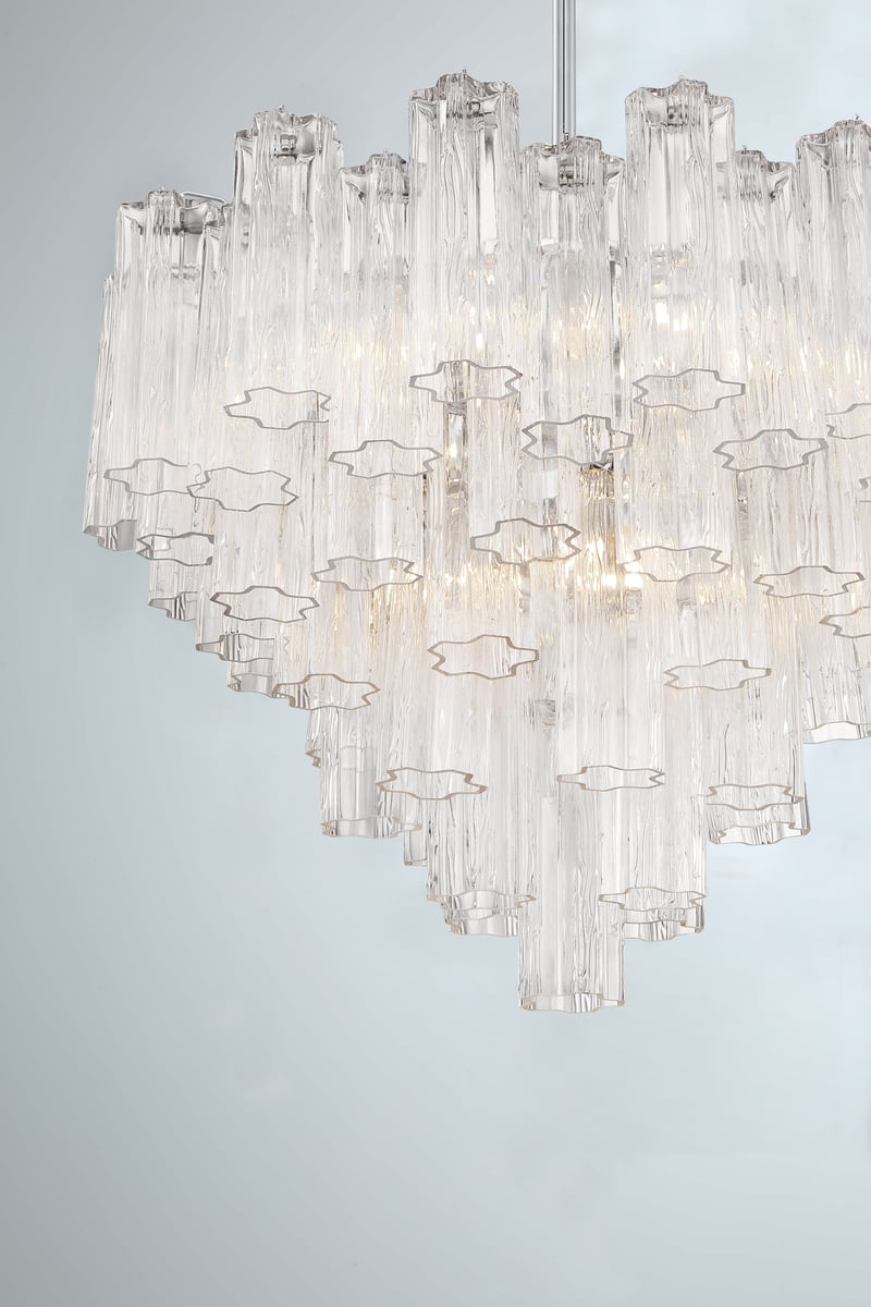 Murano Glass Tube Chandelier — Chandelier | Maison Monashee — view 110