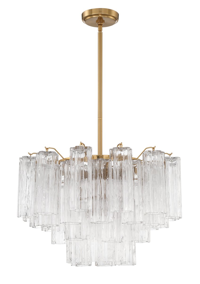 Murano Glass Tube Chandelier — Chandelier | Maison Monashee — view 9