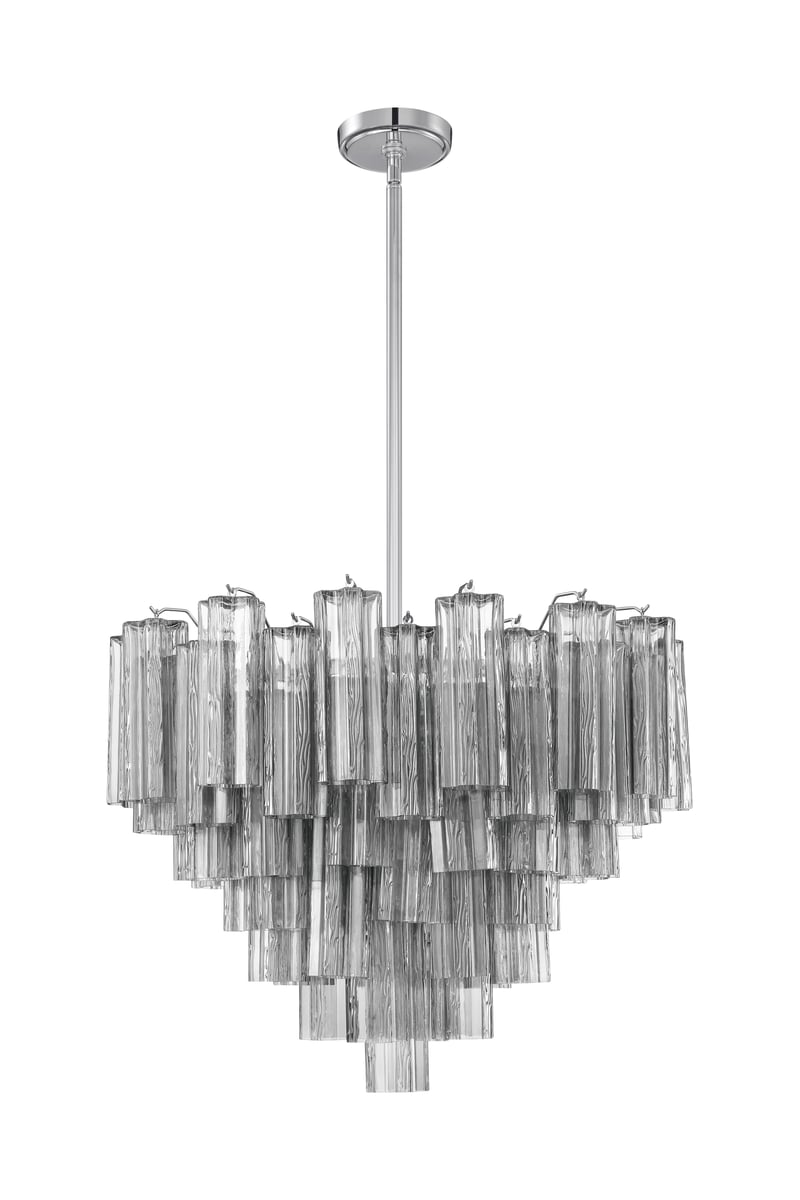 Murano Glass Tube Chandelier — Chandelier | Maison Monashee — view 72