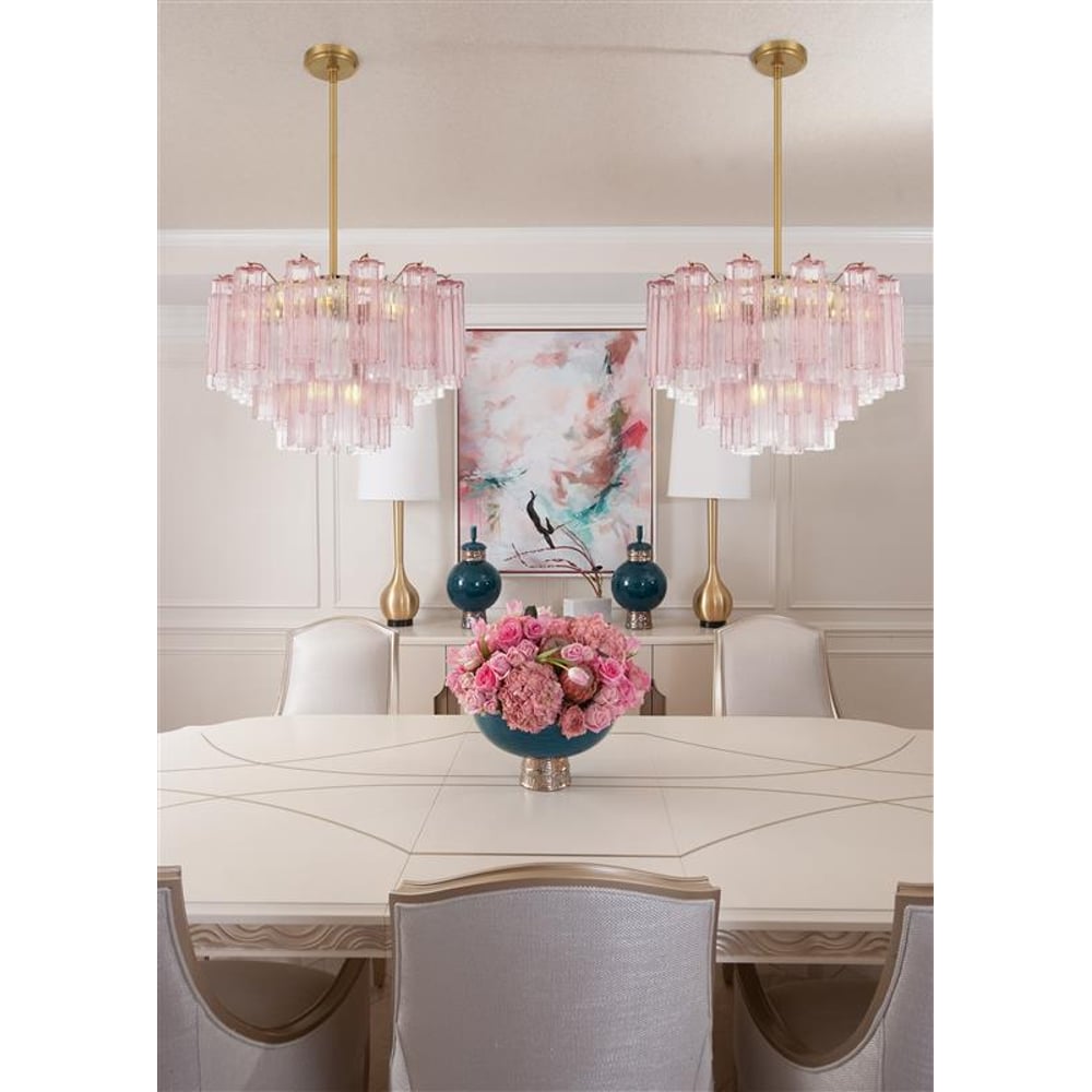 Murano Glass Tube Chandelier — Chandelier | Maison Monashee — view 7