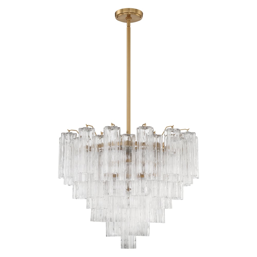 Murano Glass Tube Chandelier — Chandelier | Maison Monashee — view 16