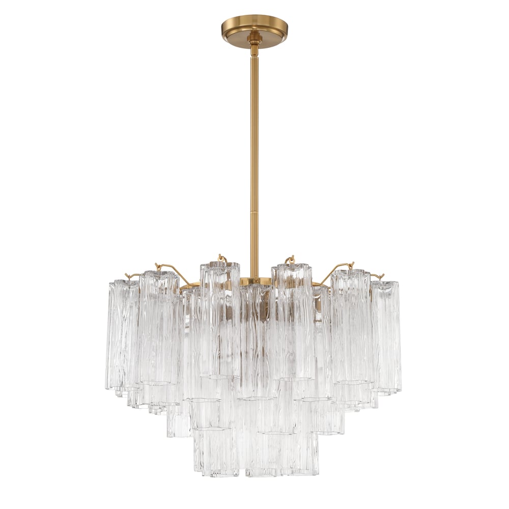 Murano Glass Tube Chandelier — Chandelier | Maison Monashee — view 17