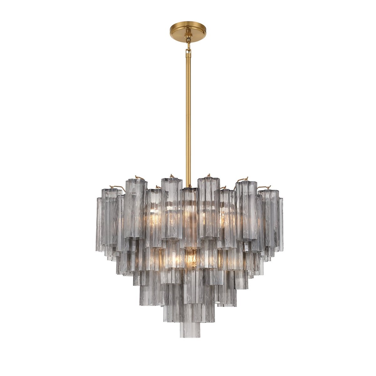 Murano Glass Tube Chandelier — Chandelier | Maison Monashee — view 20