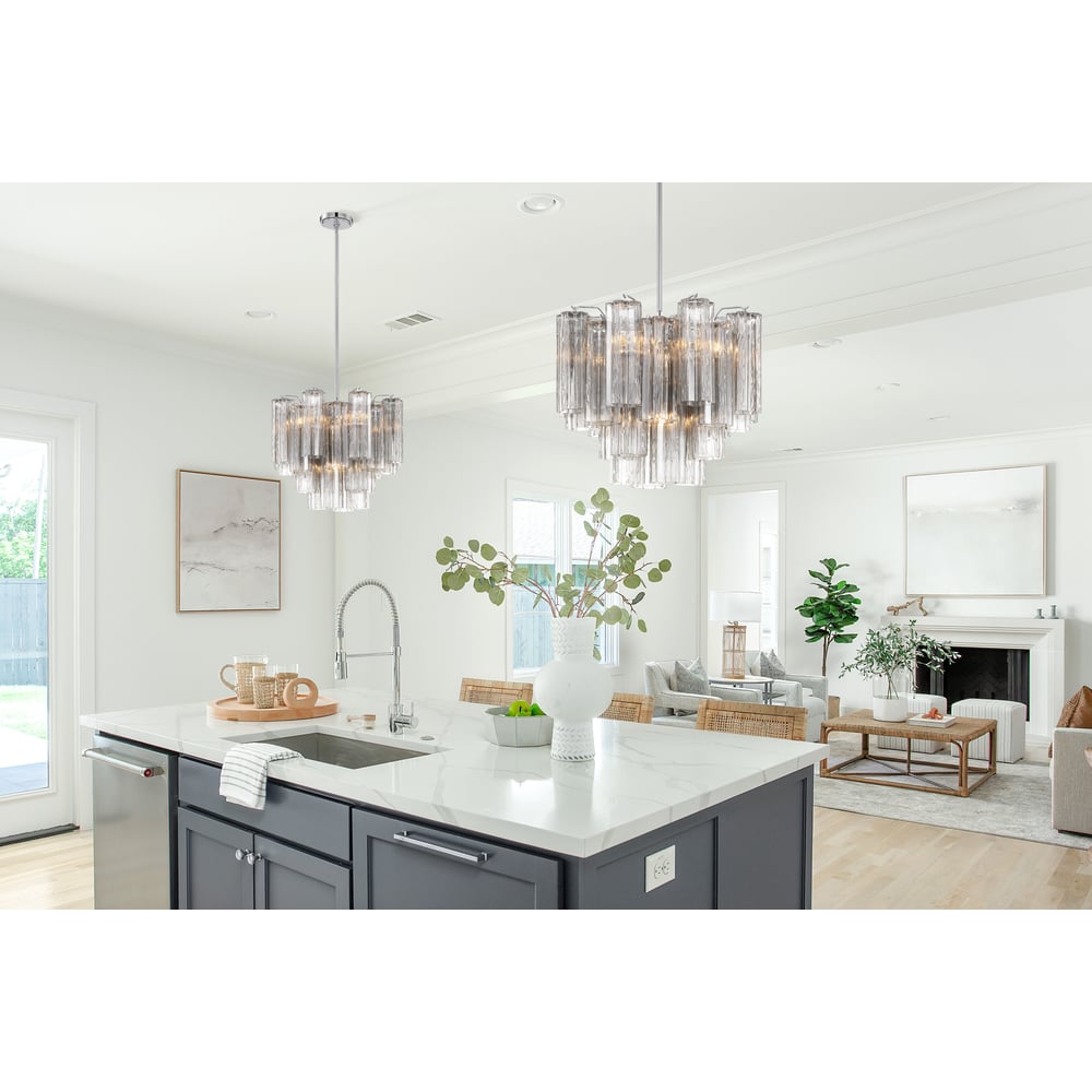 Murano Glass Tube Chandelier — Chandelier | Maison Monashee — view 21