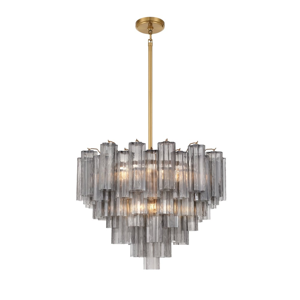 Murano Glass Tube Chandelier — Chandelier | Maison Monashee — view 24