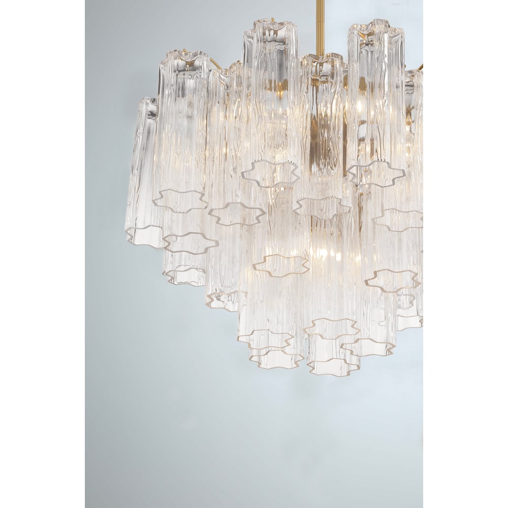 Murano Glass Tube Chandelier — Chandelier | Maison Monashee — view 26