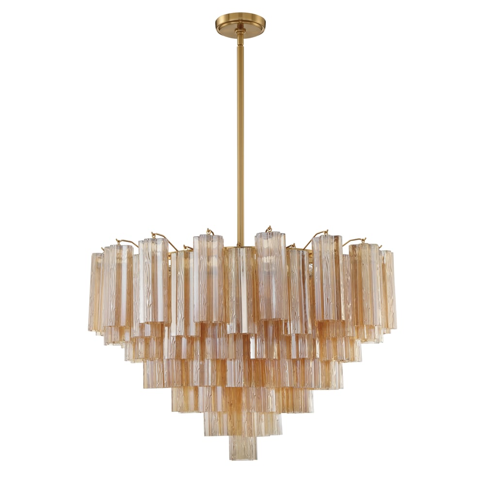 Murano Glass Tube Chandelier — Chandelier | Maison Monashee — view 31
