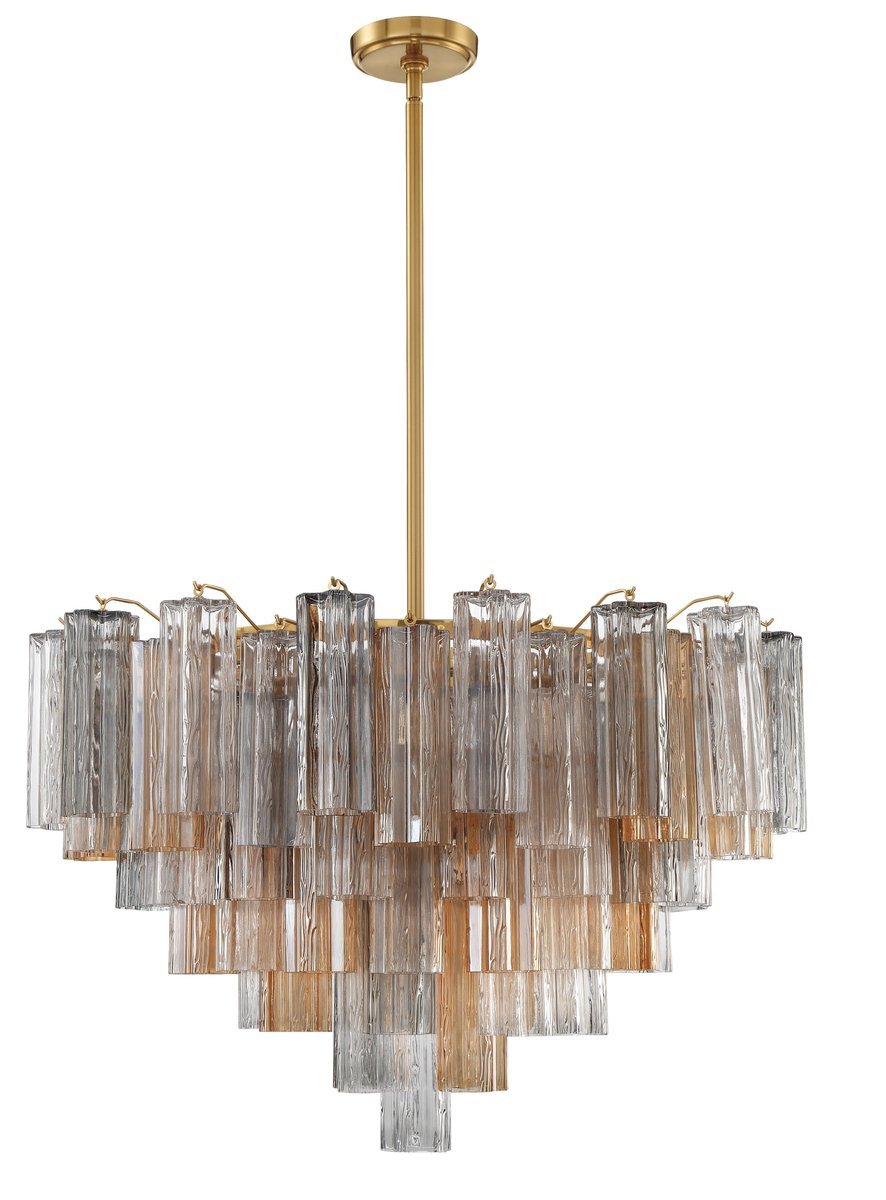 Murano Glass Tube Chandelier — Chandelier | Maison Monashee — view 35
