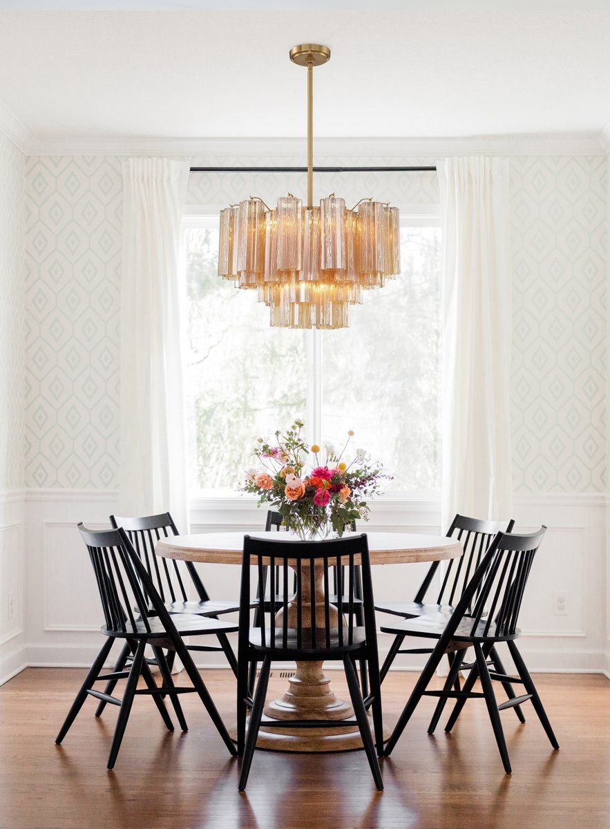 Murano Glass Tube Chandelier — Chandelier | Maison Monashee — view 6