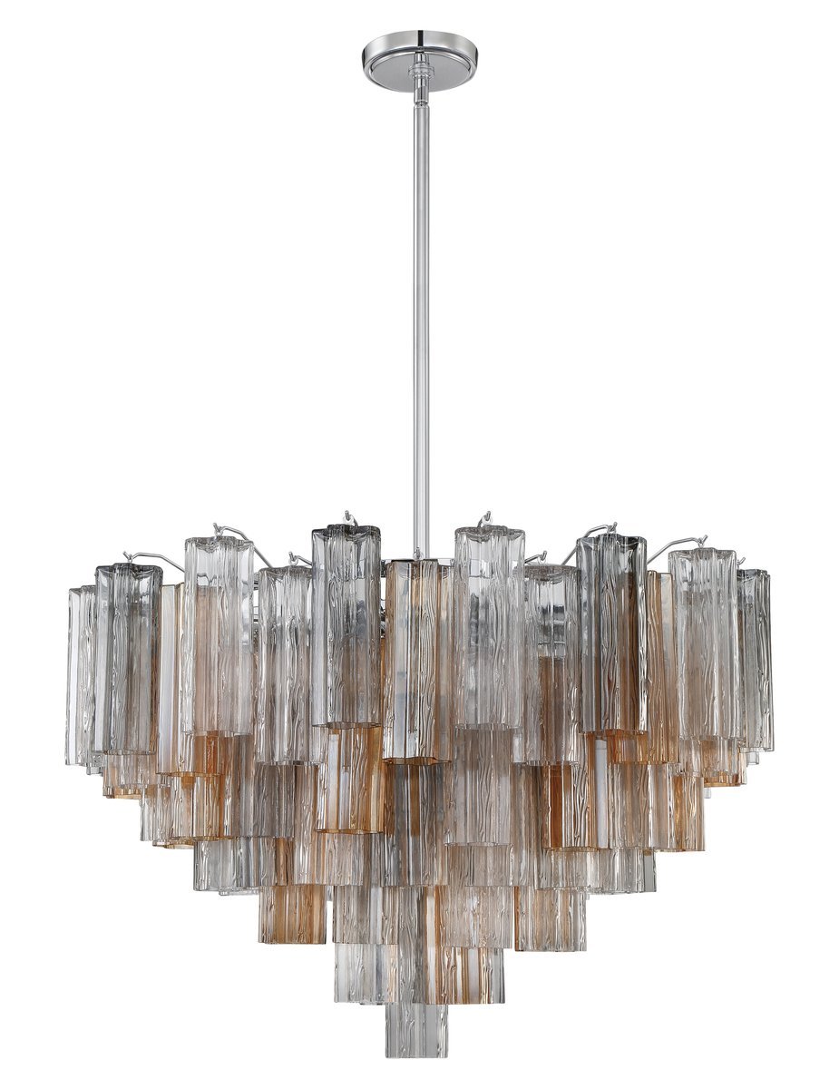 Murano Glass Tube Chandelier — Chandelier | Maison Monashee — view 45