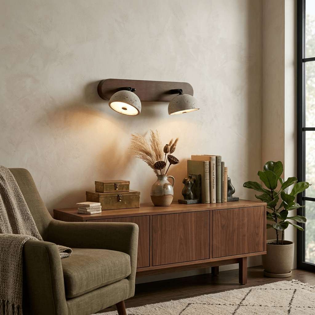 Travertine Bathroom Vanity Light — Wall Sconce | Maison Monashee — view 9