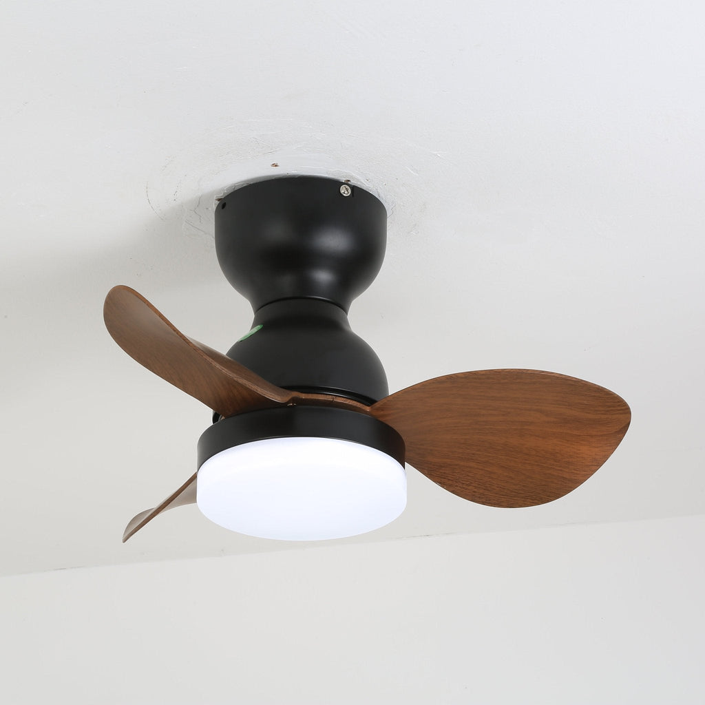 Black Flush Mount Ceiling Fan — Ceiling Fan | Maison Monashee — view 10