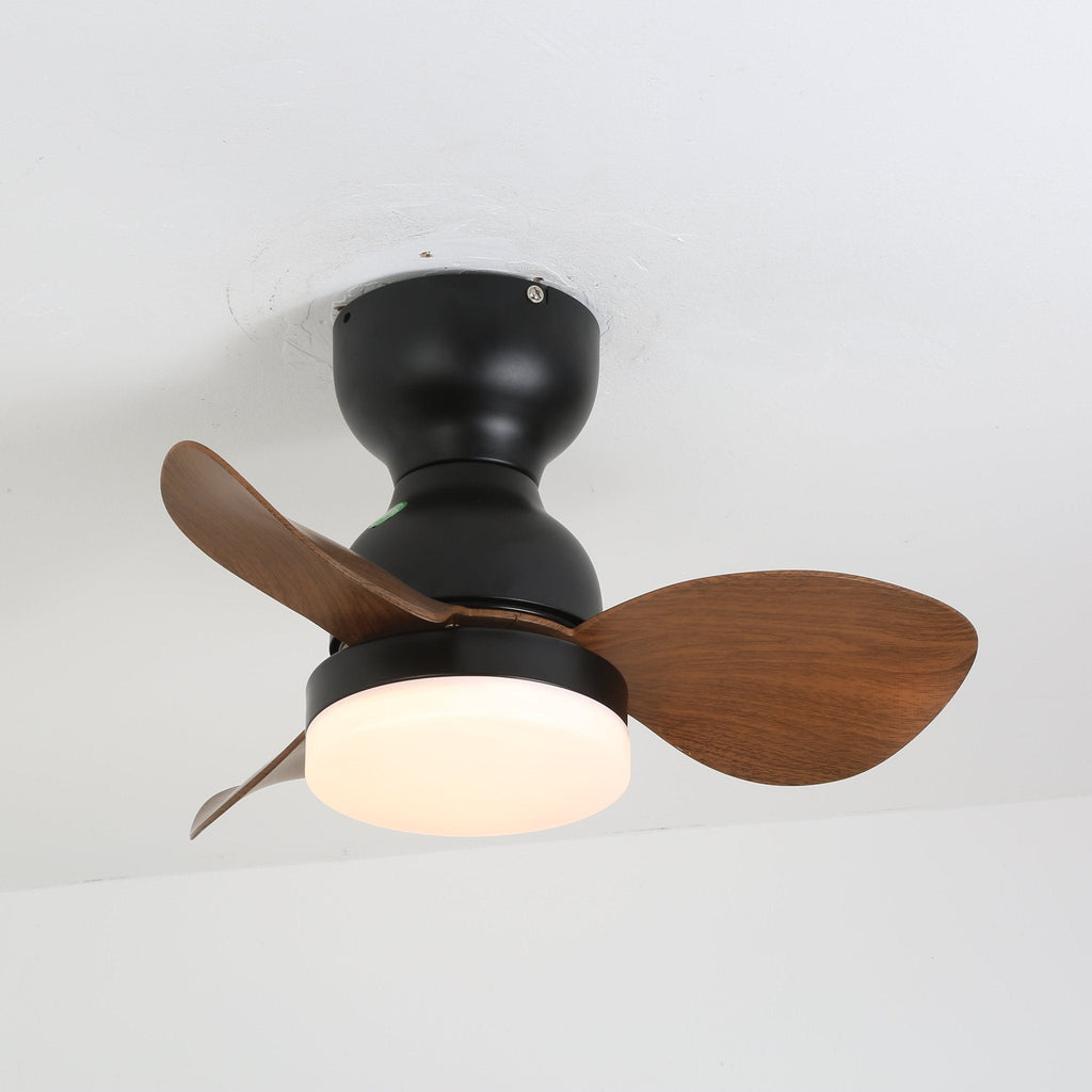 Black Flush Mount Ceiling Fan — Ceiling Fan | Maison Monashee — view 11
