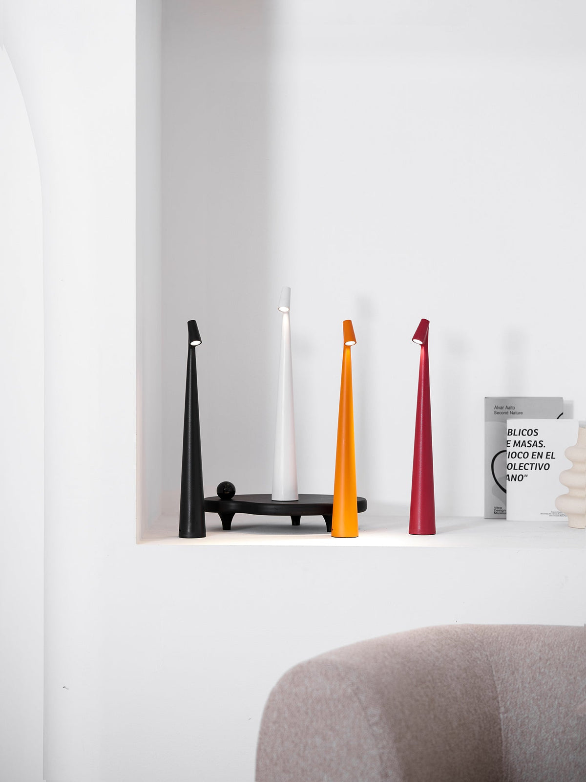 White Cordless Table Lamp — Table Lamp | Maison Monashee — view 118