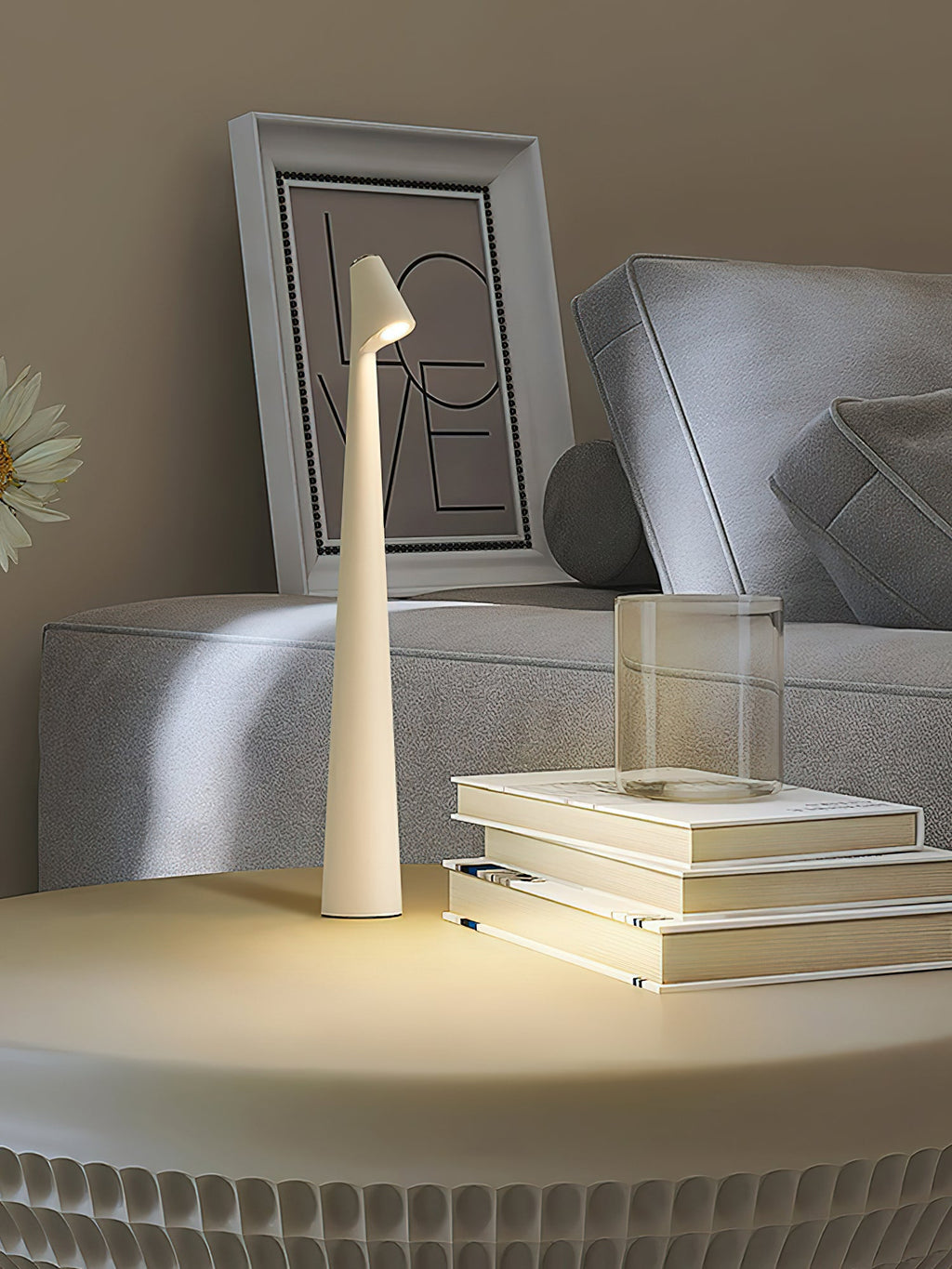 White Cordless Table Lamp — Table Lamp | Maison Monashee — view 18