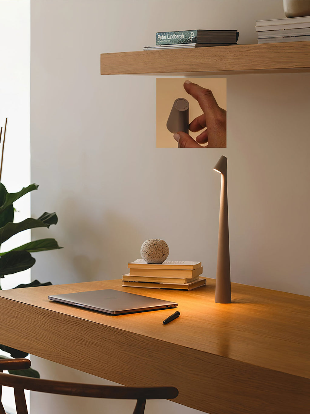 White Cordless Table Lamp — Table Lamp | Maison Monashee — view 5