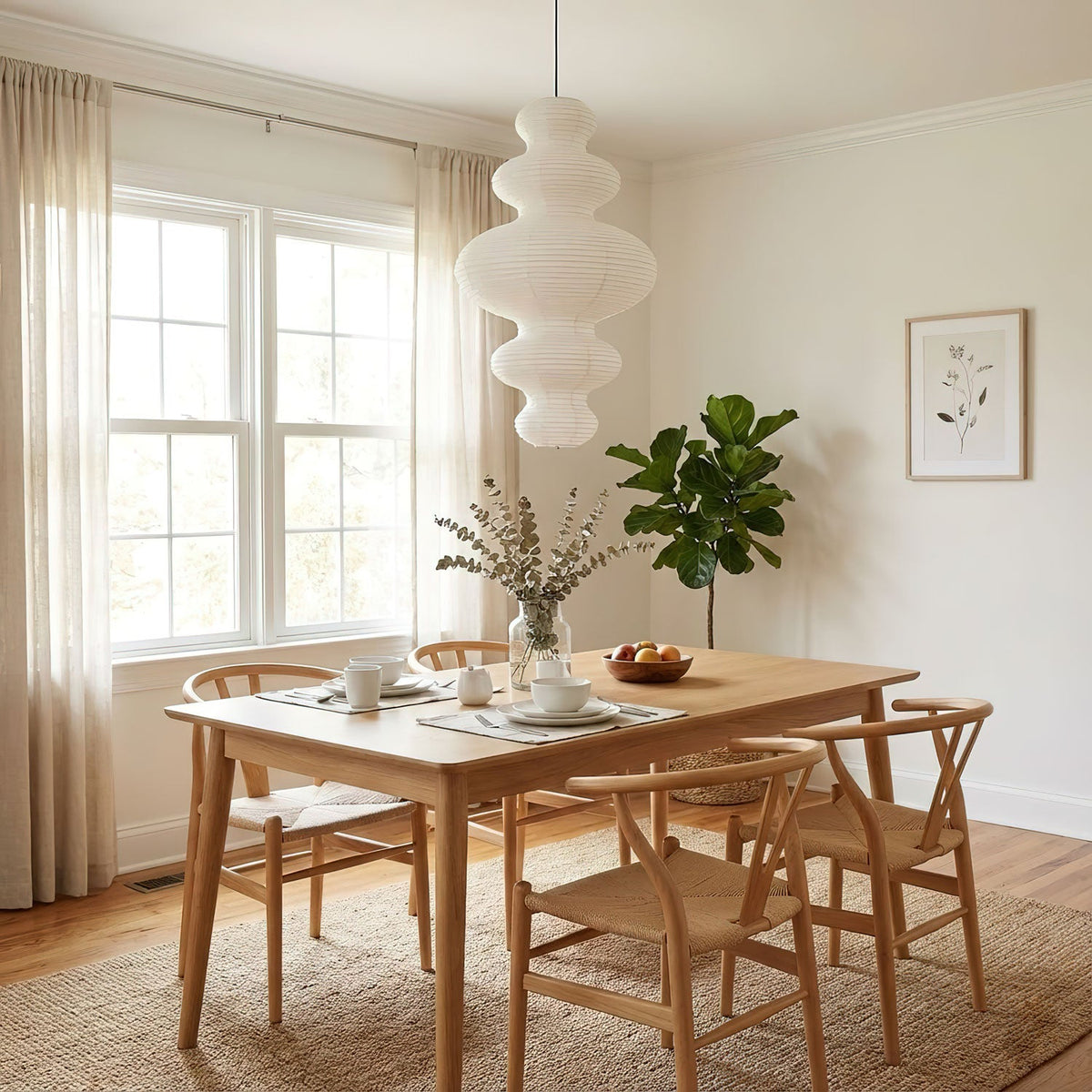 Large Paper Pendant Light — Pendant Light | Maison Monashee — view 7