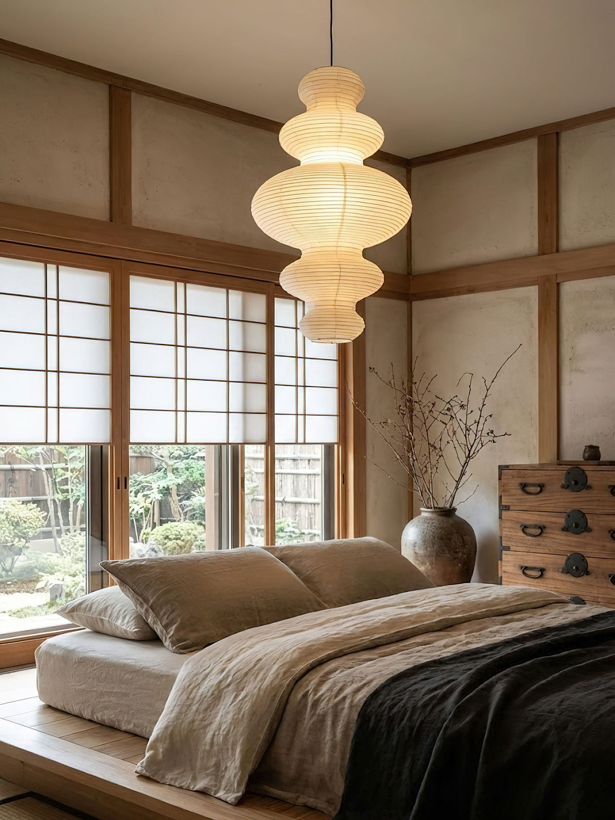 Large Paper Pendant Light — Pendant Light | Maison Monashee — view 6
