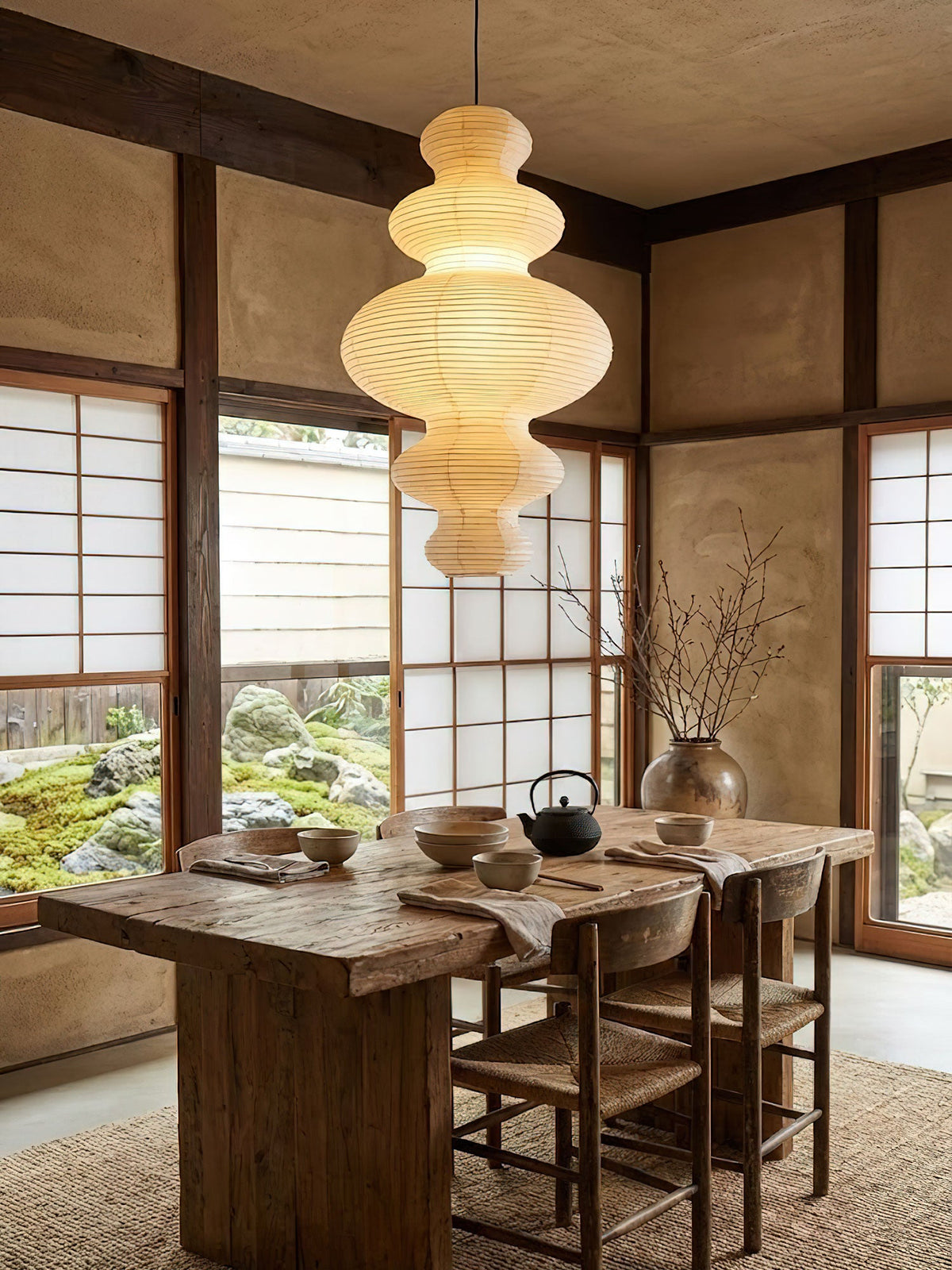 Large Paper Pendant Light — Pendant Light | Maison Monashee — view 3