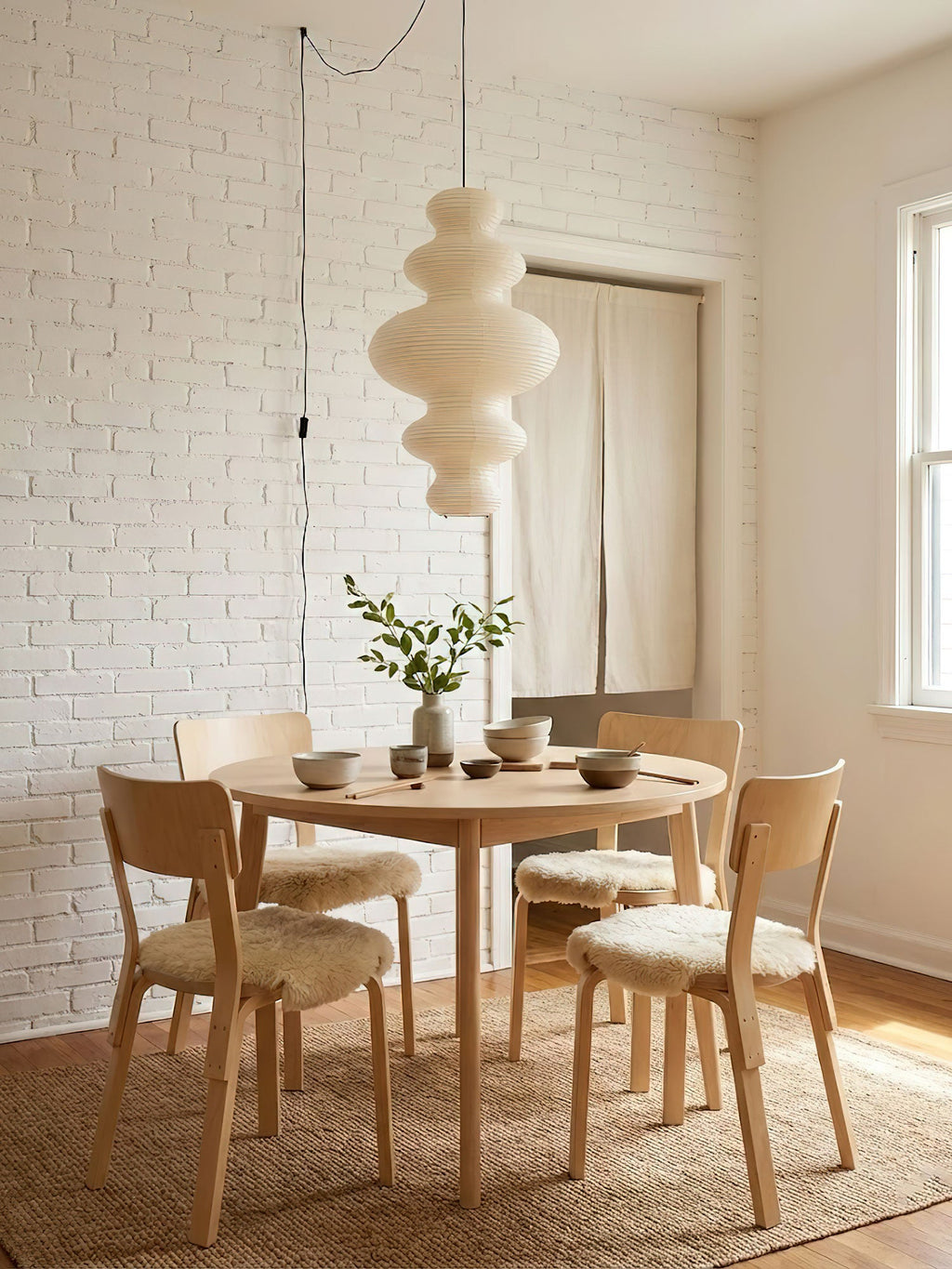 Plug-In Paper Pendant Light — Pendant Light | Maison Monashee — view 4