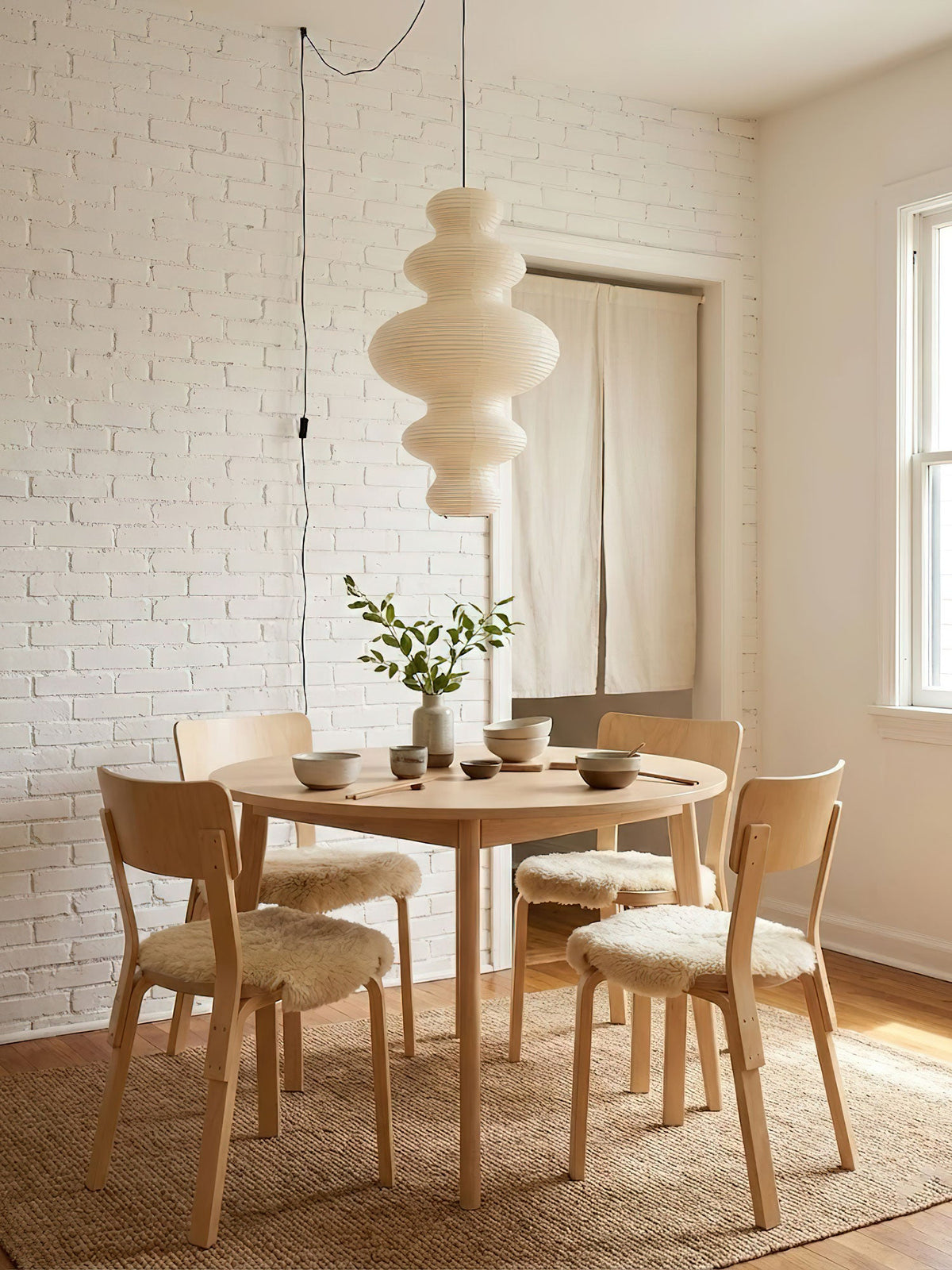Plug-In Paper Pendant Light — Pendant Light | Maison Monashee — view 4