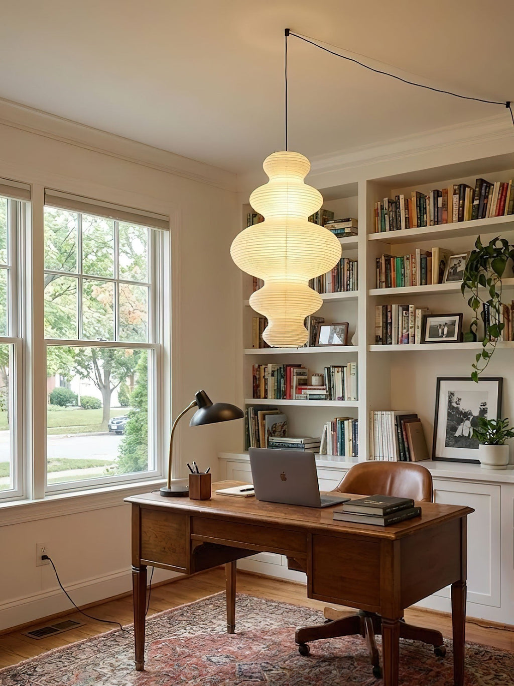 Plug-In Paper Pendant Light — Pendant Light | Maison Monashee — view 3
