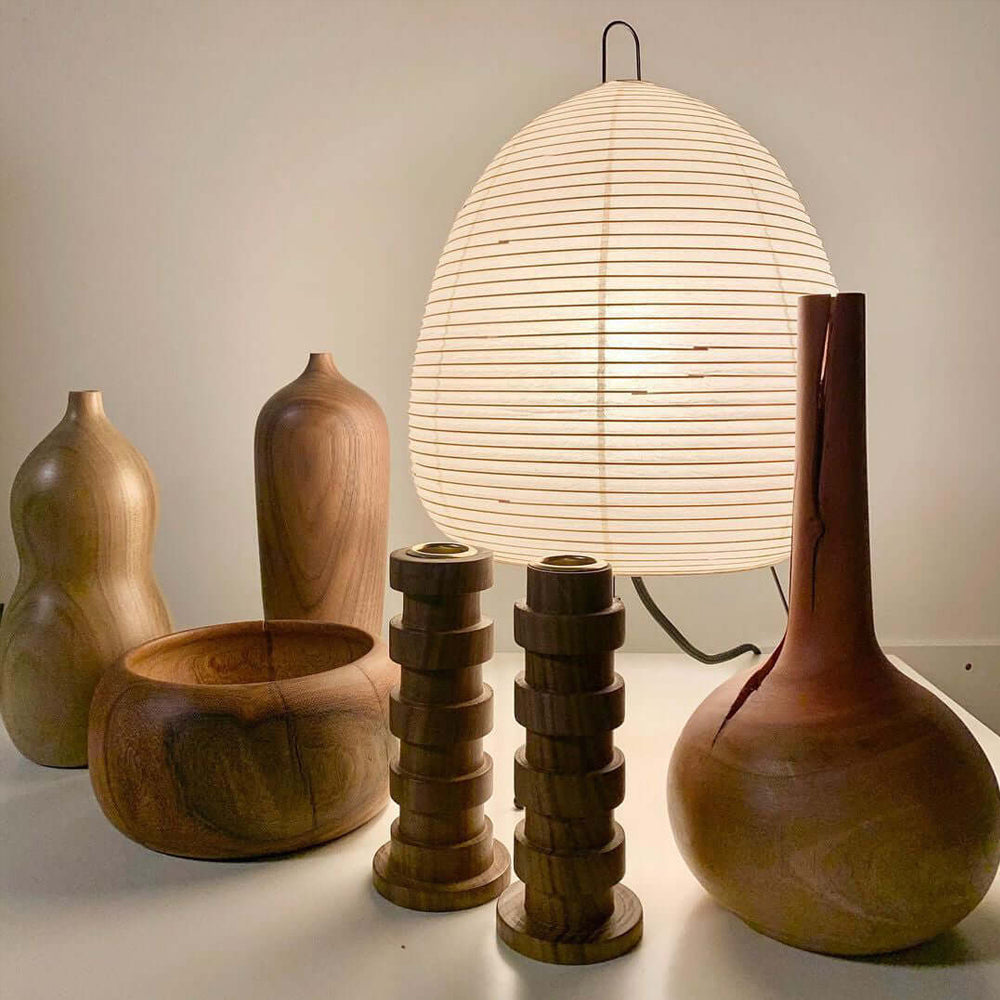 Japanese Lantern Table Lamp — Table Lamp | Maison Monashee — view 26