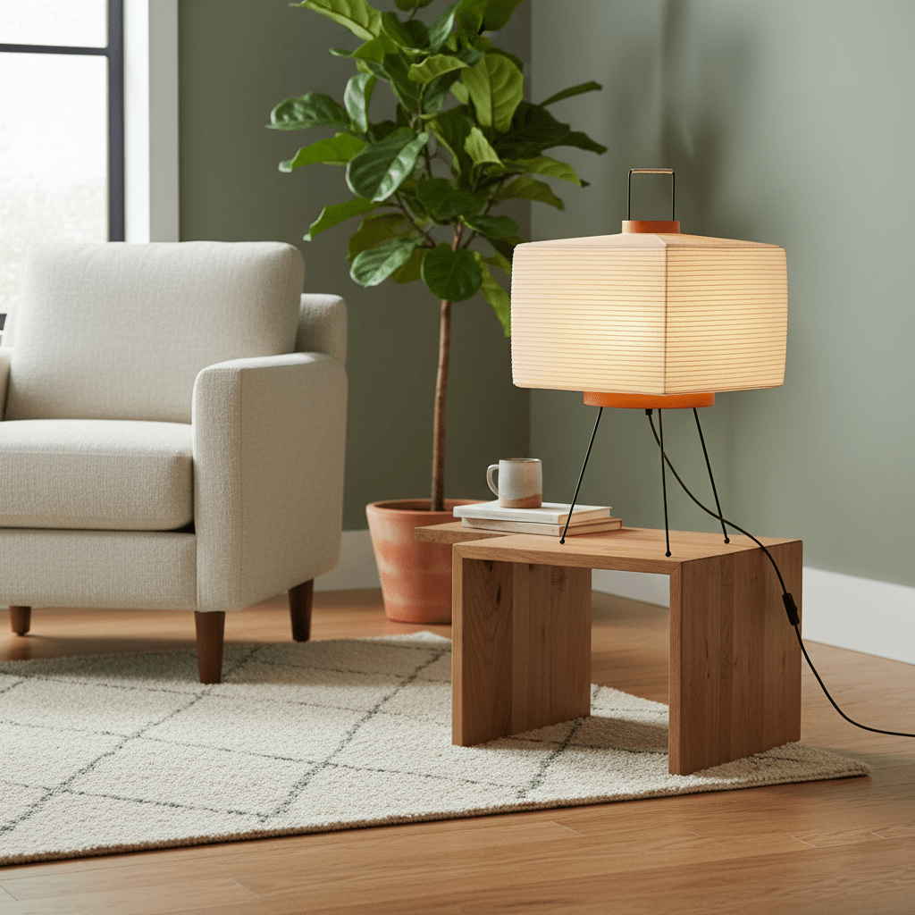 Japanese Lantern Table Lamp — Table Lamp | Maison Monashee — view 7
