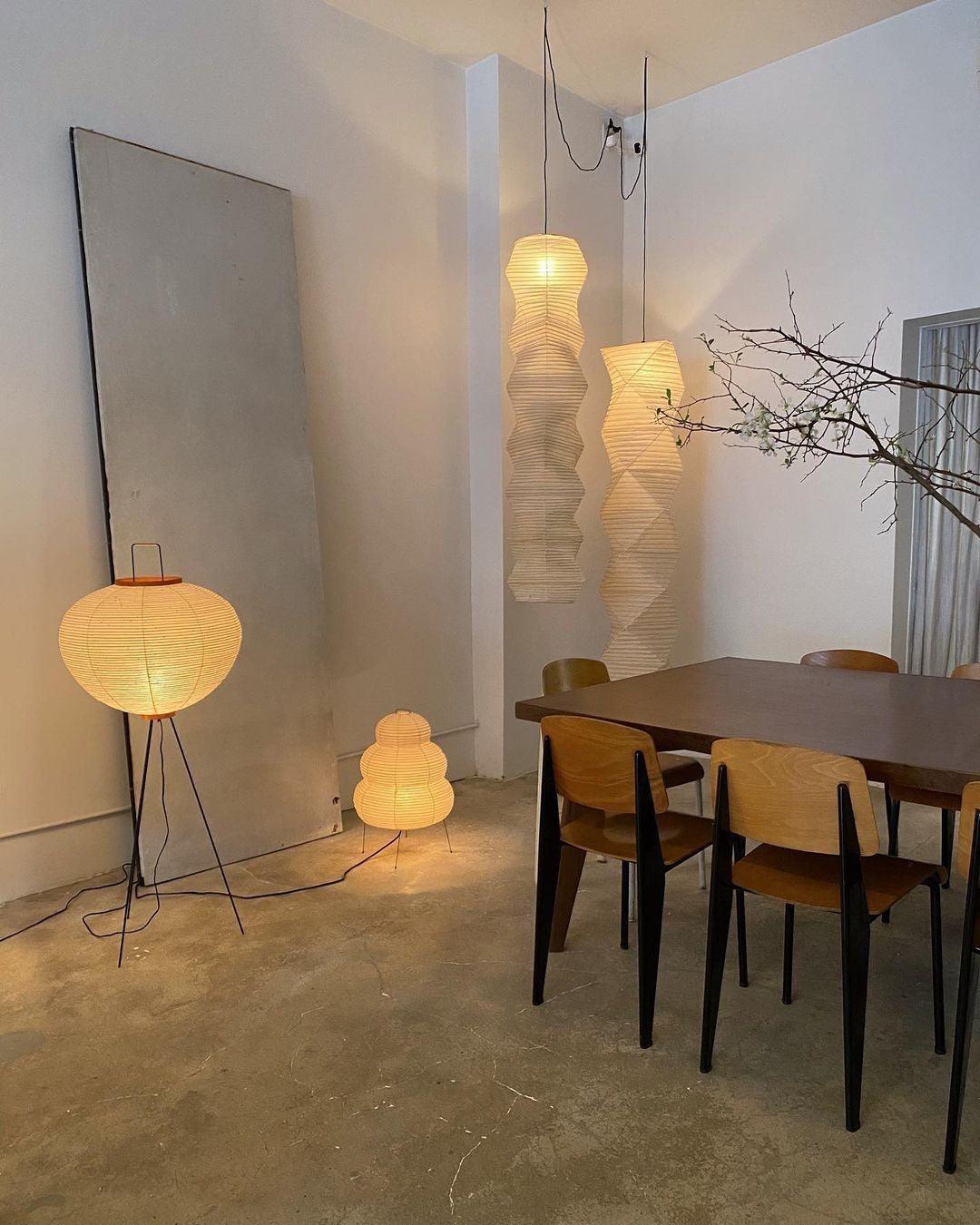 Rice Paper Floor Lamp — Floor Lamp | Maison Monashee — view 55