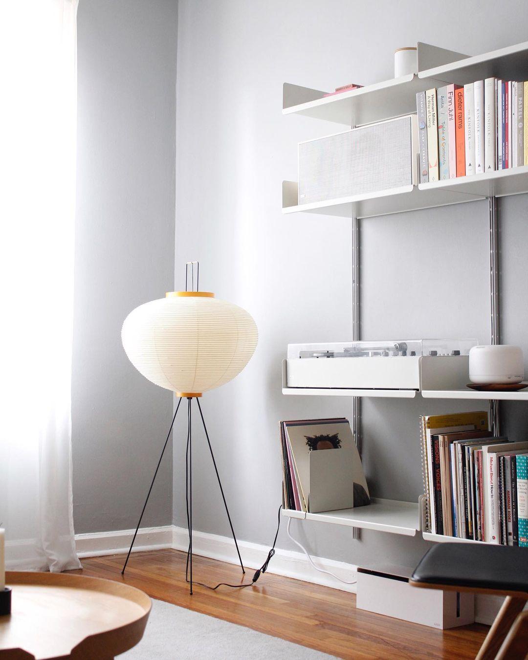 Rice Paper Floor Lamp — Floor Lamp | Maison Monashee — view 56