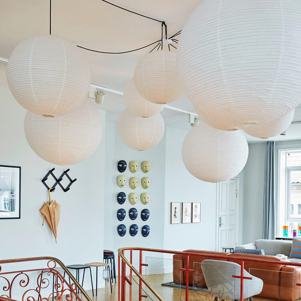 Paper Globe Pendant Lighting — Pendant Light | Maison Monashee — view 3