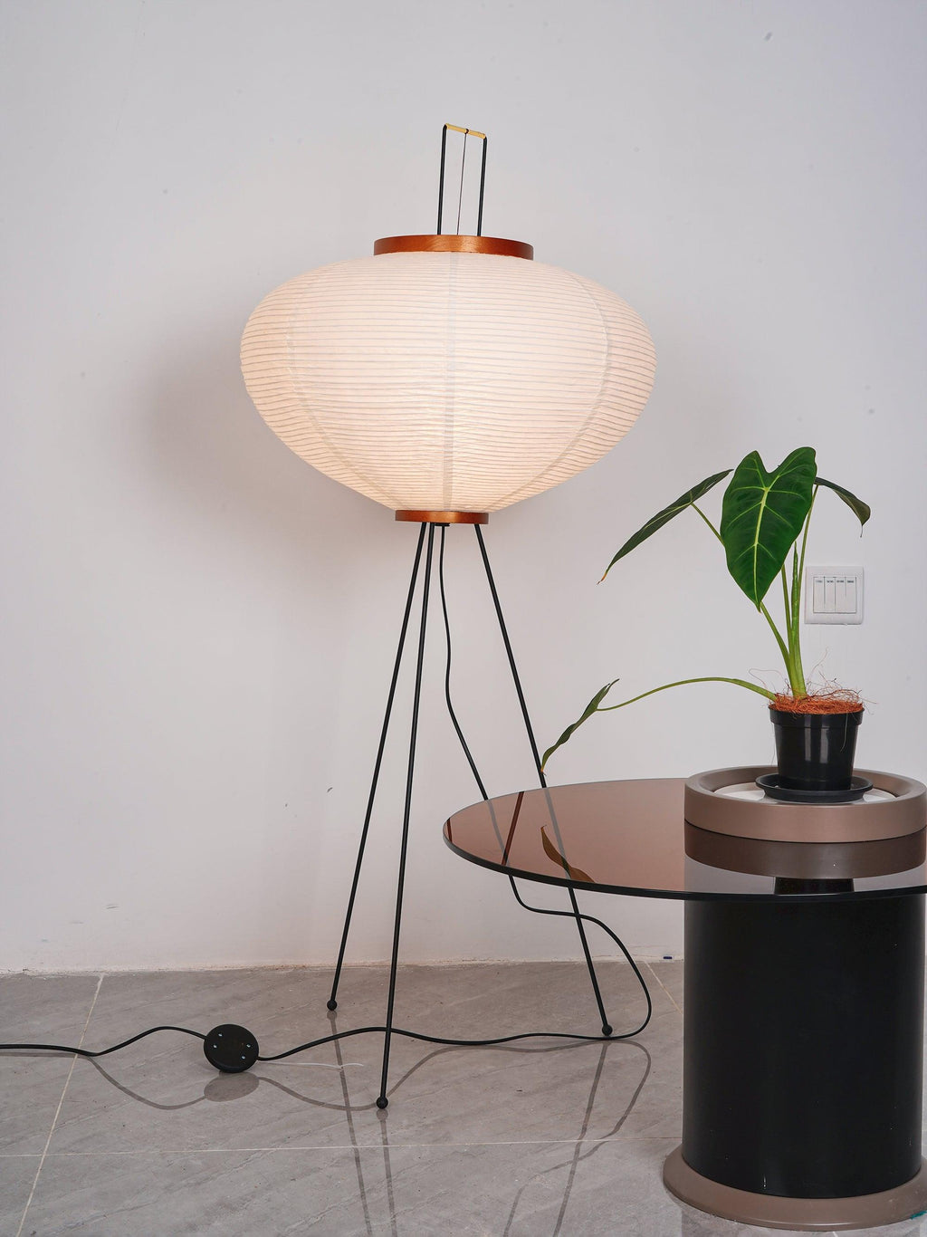 Rice Paper Floor Lamp — Floor Lamp | Maison Monashee — view 63