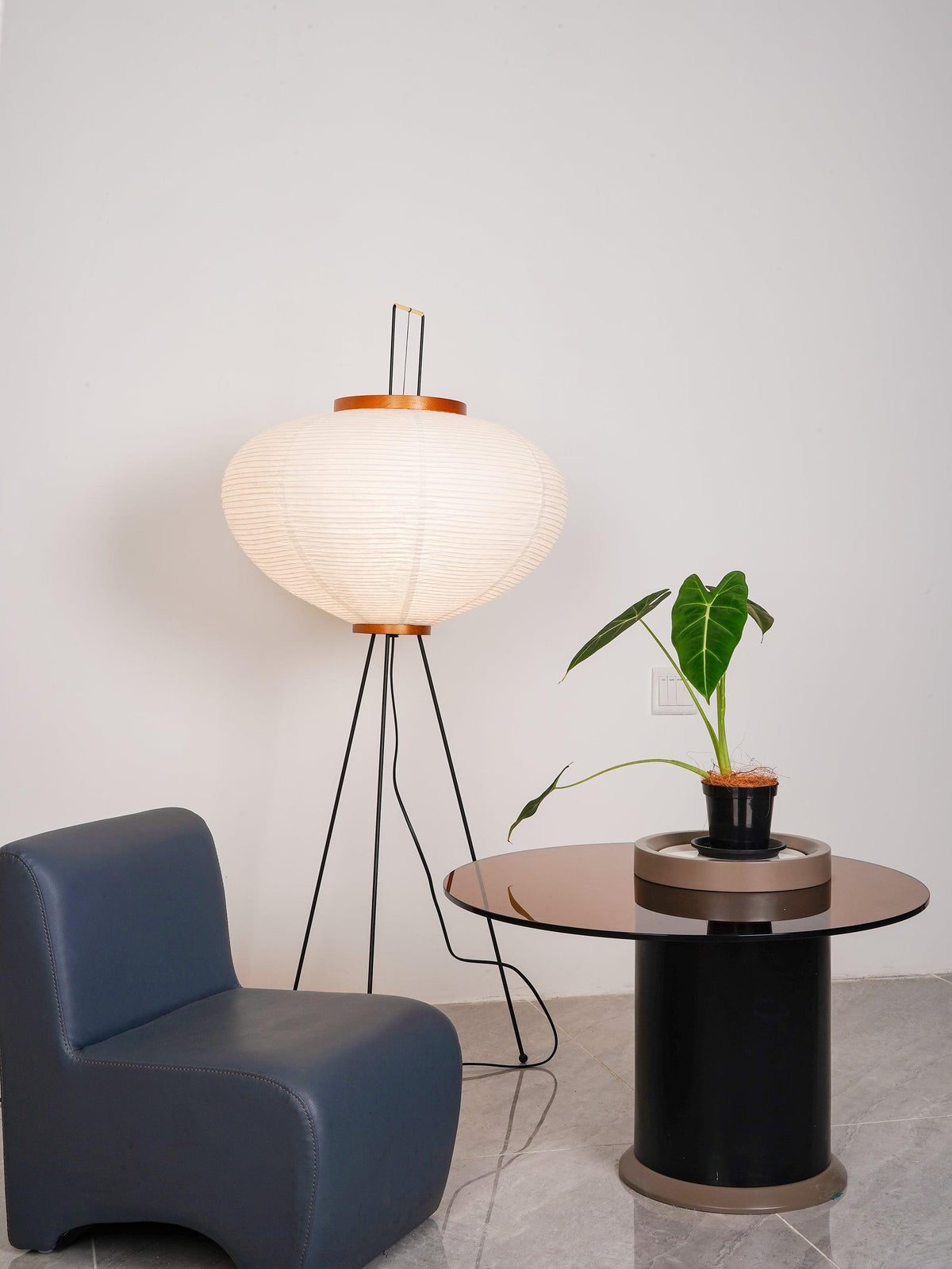 Rice Paper Floor Lamp — Floor Lamp | Maison Monashee — view 52