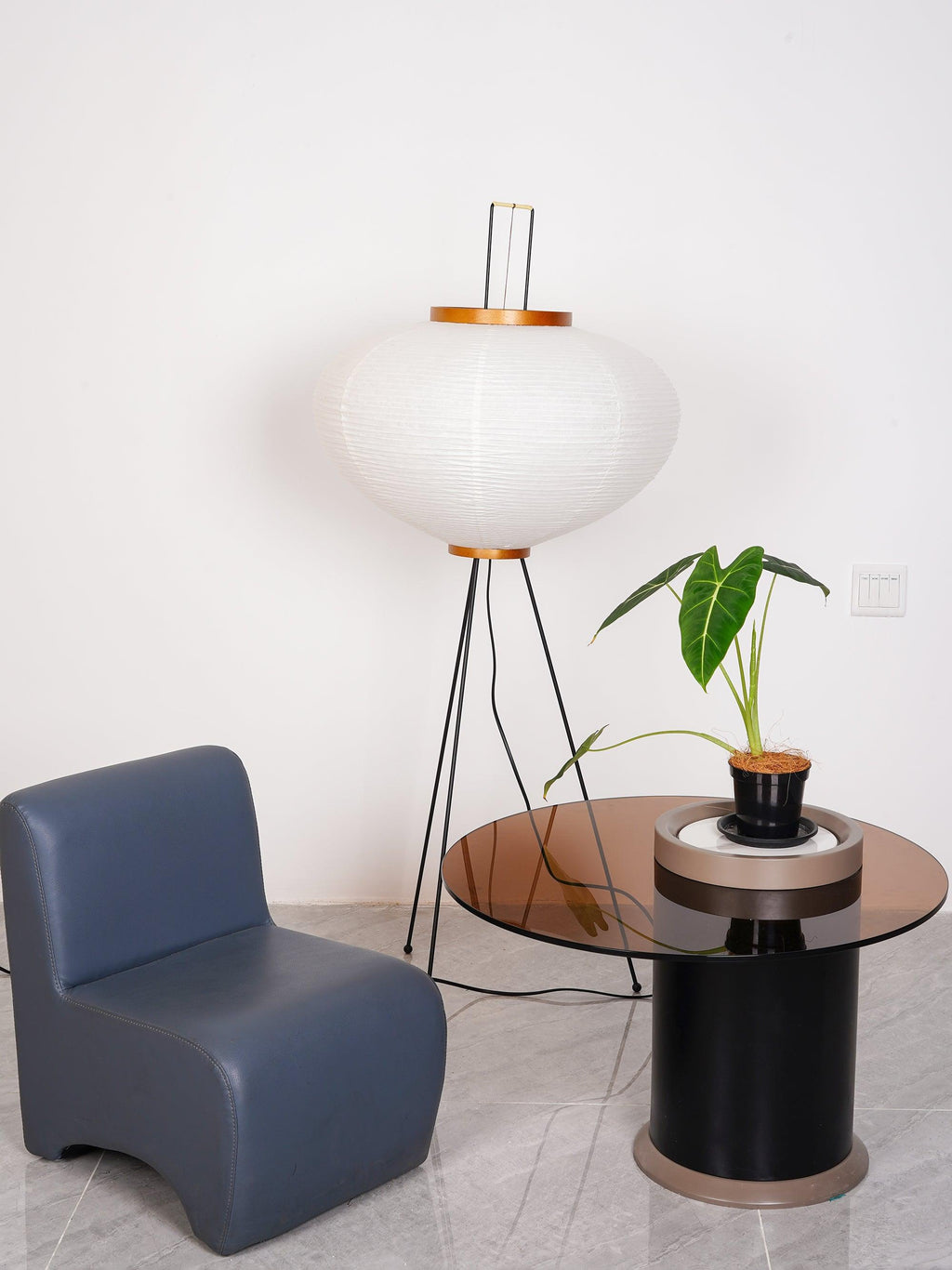 Rice Paper Floor Lamp — Floor Lamp | Maison Monashee — view 61