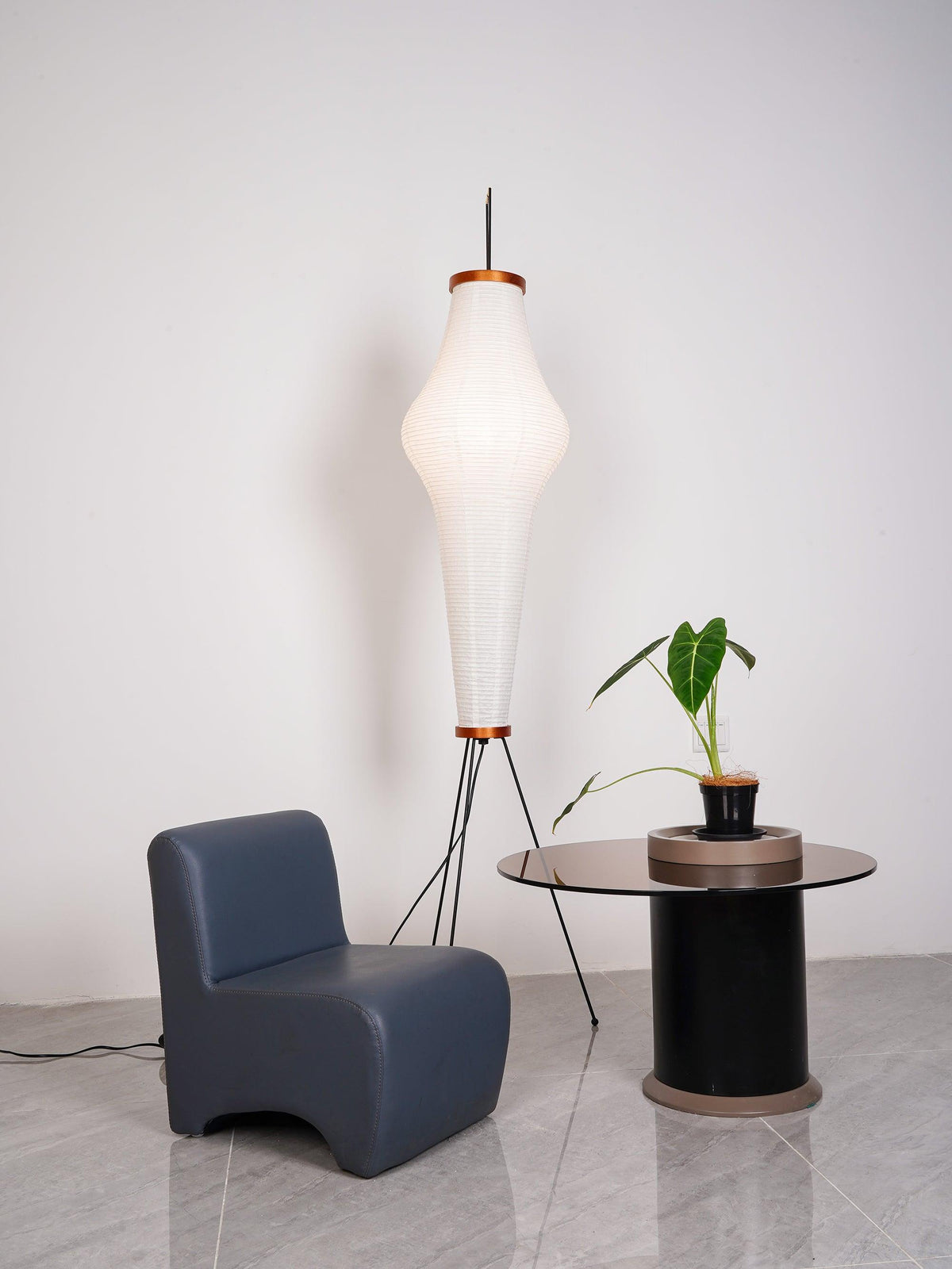 Rice Paper Floor Lamp — Floor Lamp | Maison Monashee — view 53