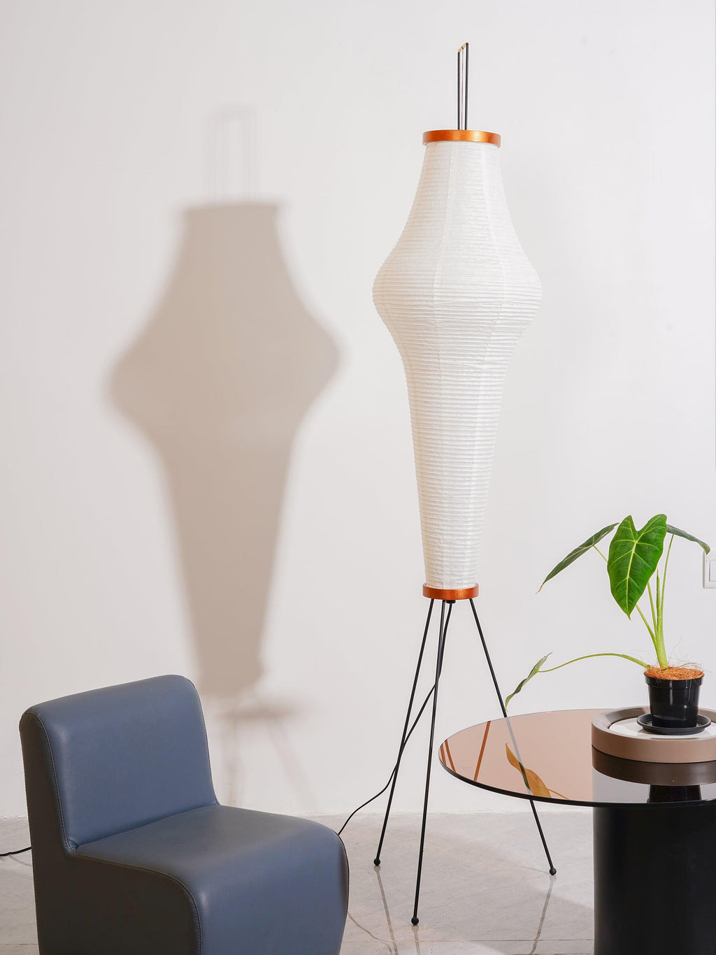 Rice Paper Floor Lamp — Floor Lamp | Maison Monashee — view 54