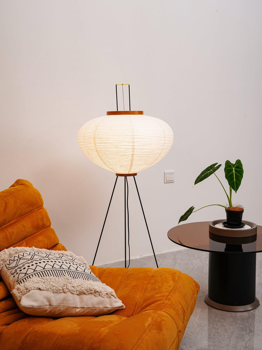 Rice Paper Floor Lamp — Floor Lamp | Maison Monashee — view 62
