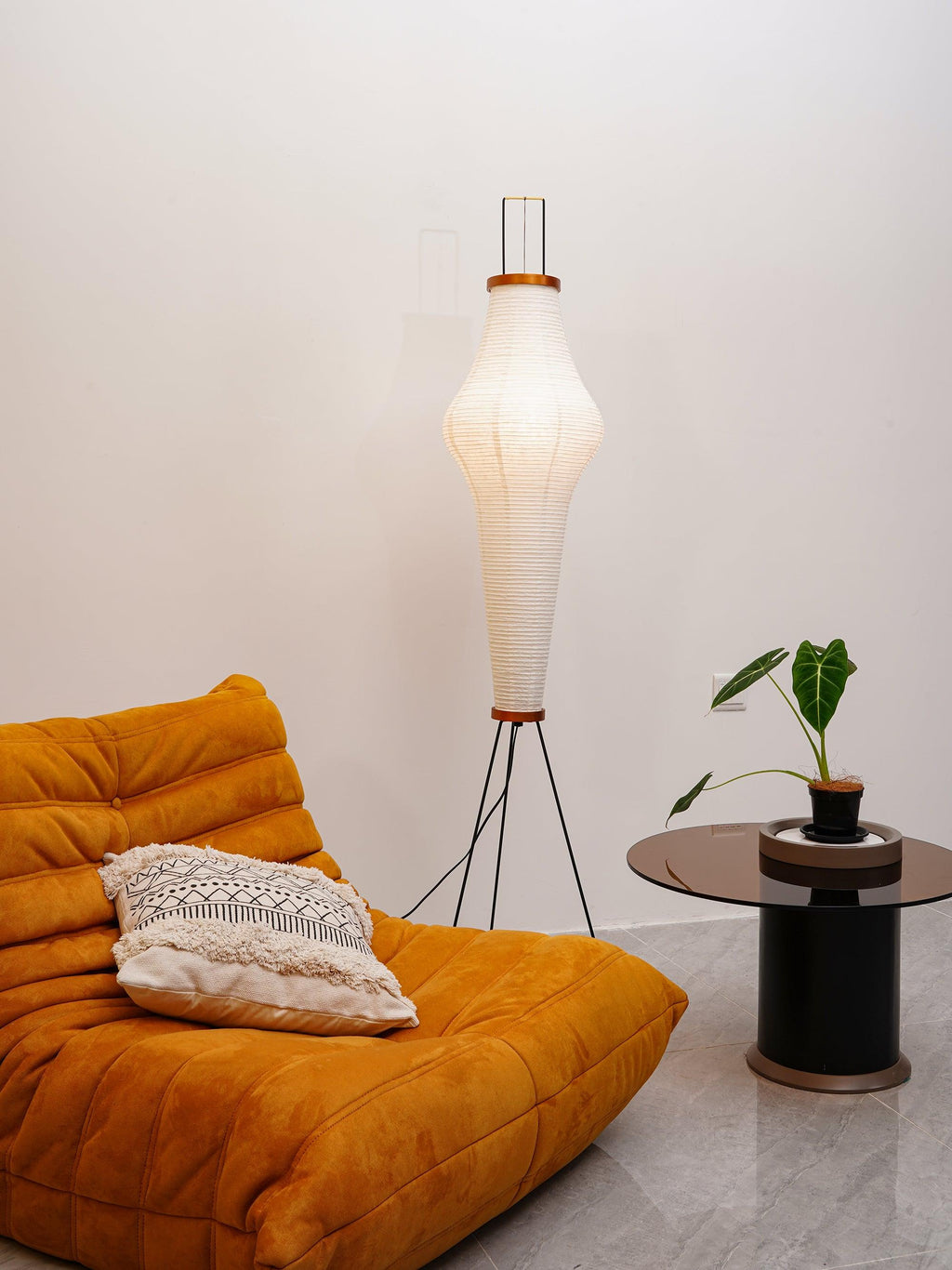 Rice Paper Floor Lamp — Floor Lamp | Maison Monashee — view 59