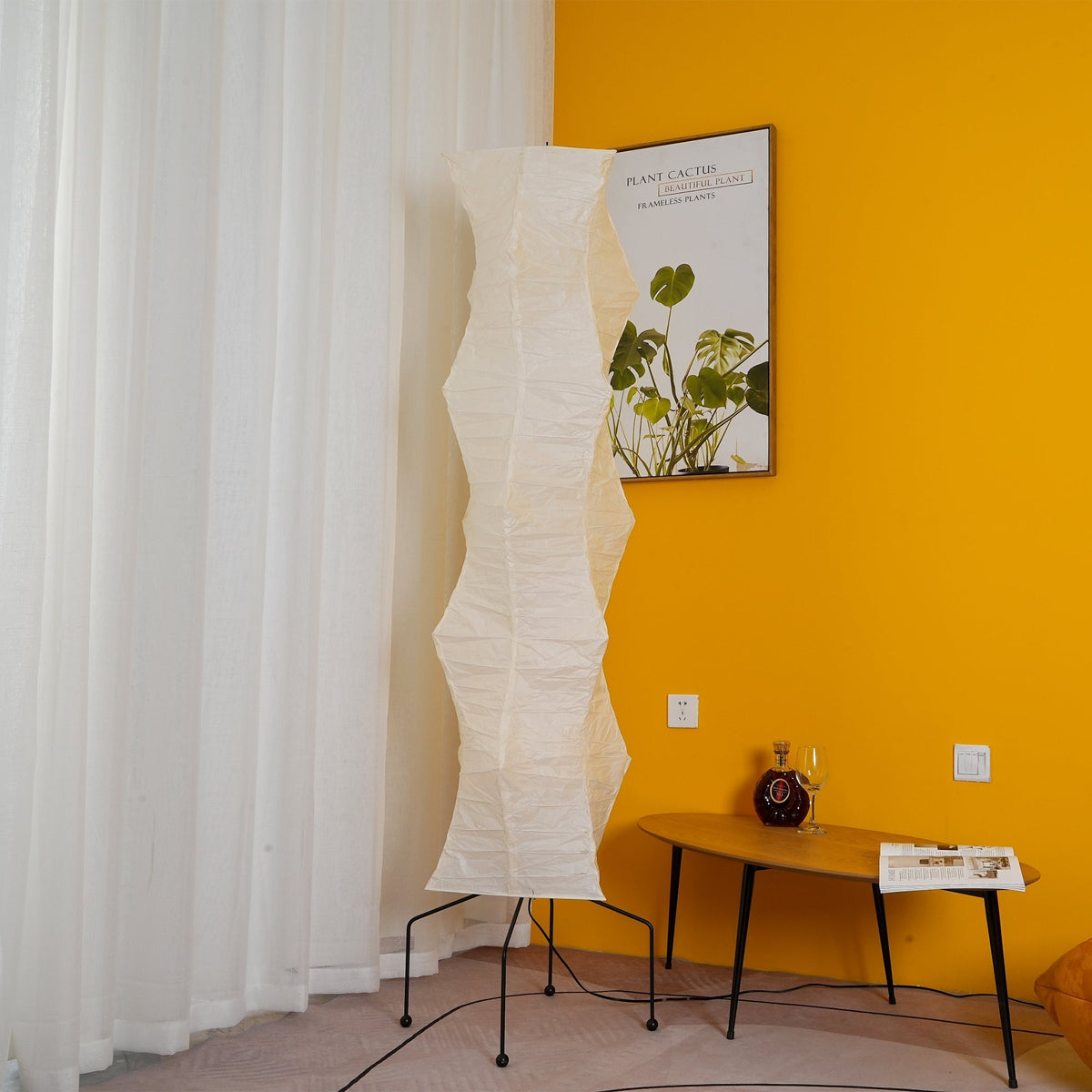 Rice Paper Floor Lamp — Floor Lamp | Maison Monashee — view 176